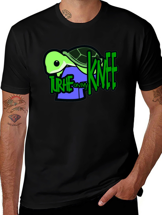 Turtle On My Knee Graphic T-Shirt