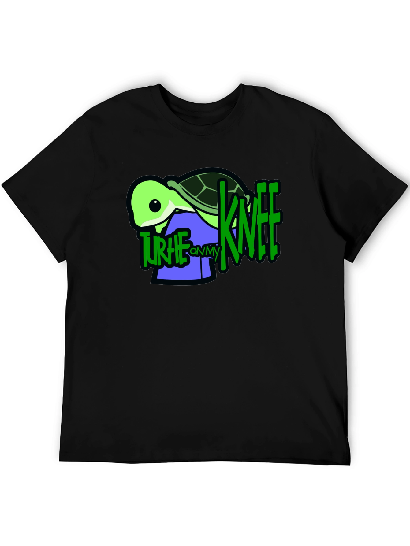 Turtle On My Knee Graphic T-Shirt