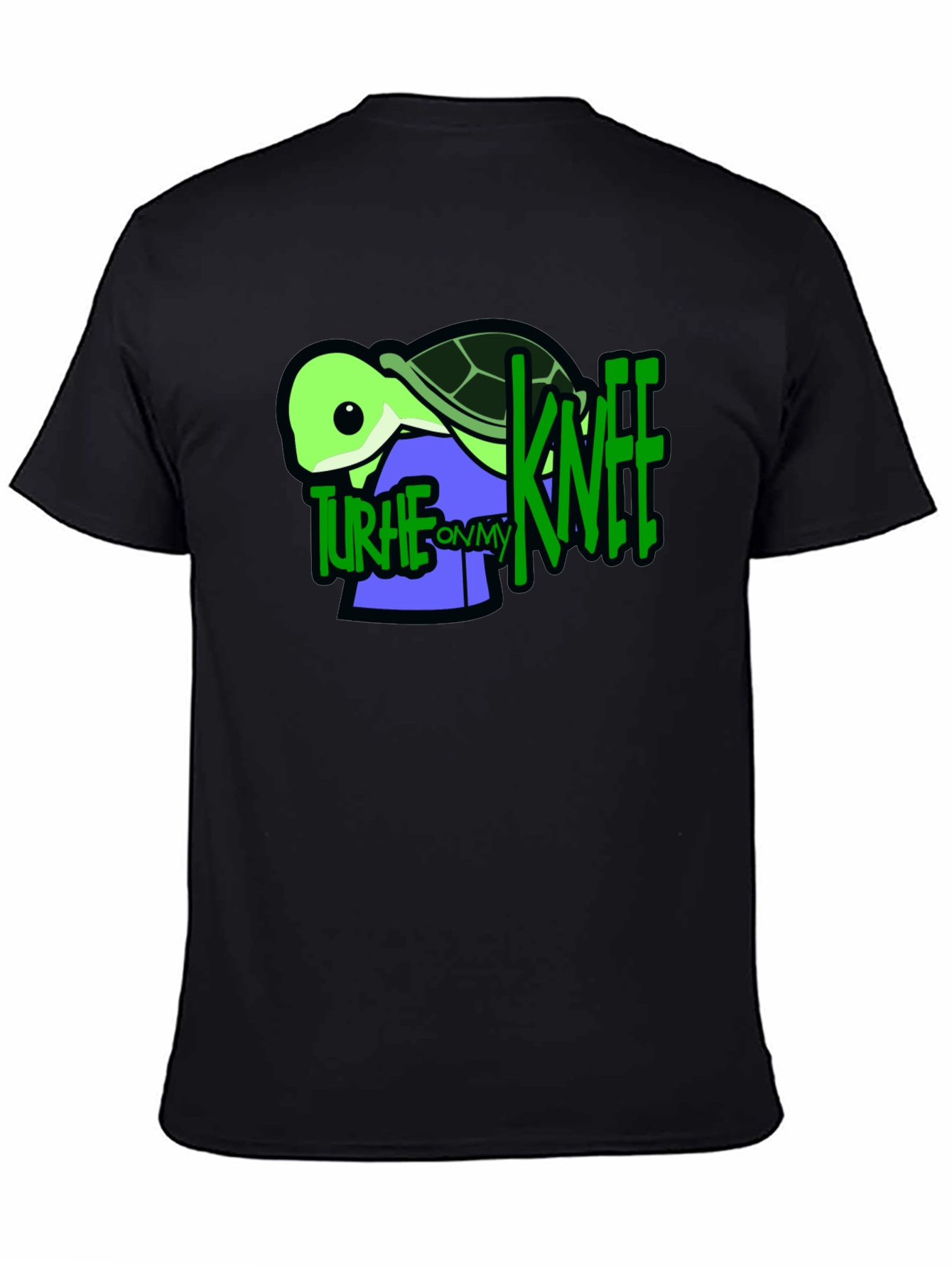 Turtle On My Knee Graphic T-Shirt