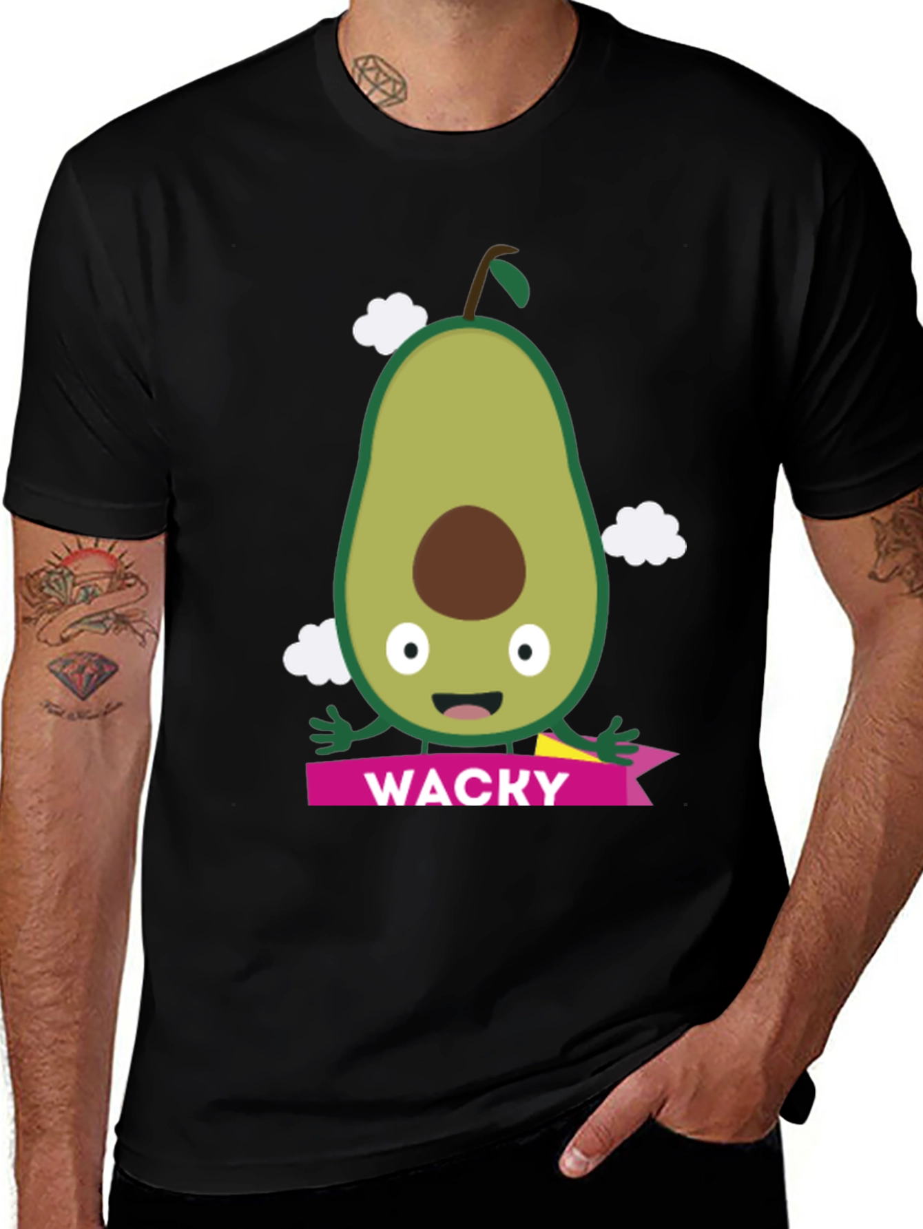 Wacky Avocado Graphic Tee - Fun & Unique Design