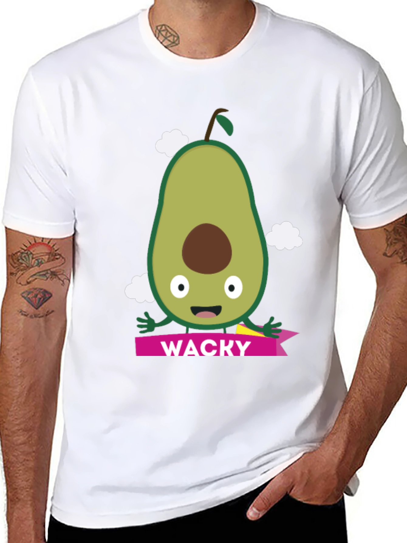 Wacky Avocado Graphic Tee - Fun & Unique Design