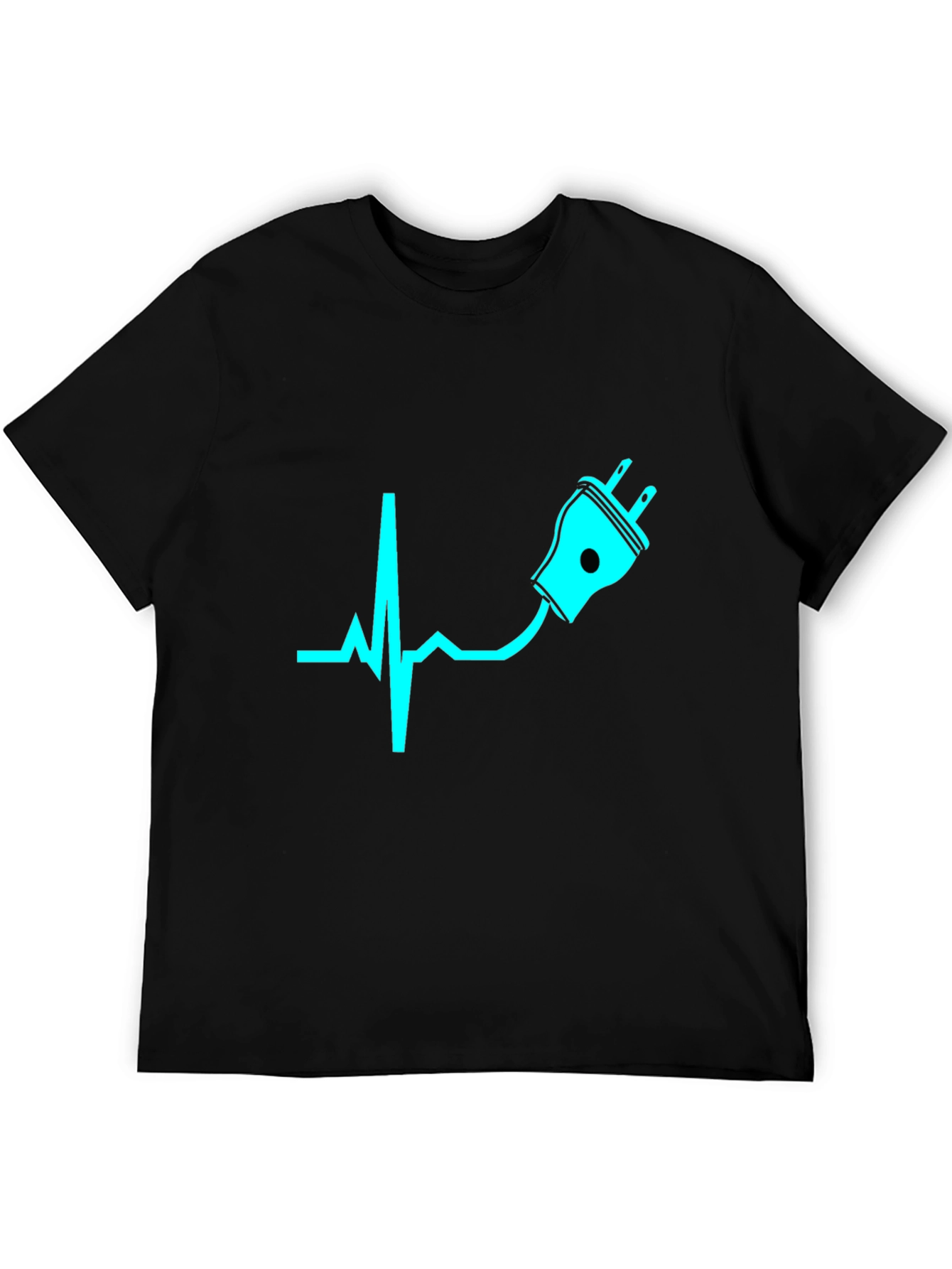 Electric Heartbeat T-Shirt - Black