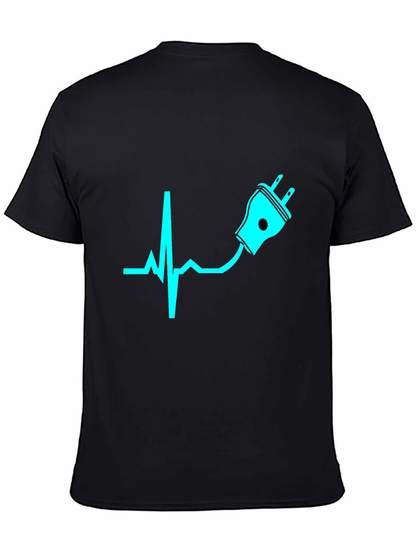 Electric Heartbeat T-Shirt - Black