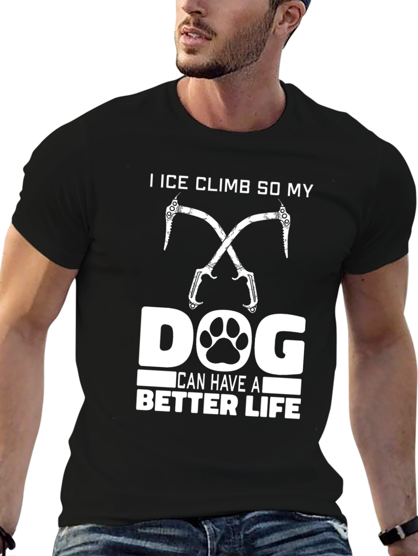 Ice Climb Dog Lover T-Shirt