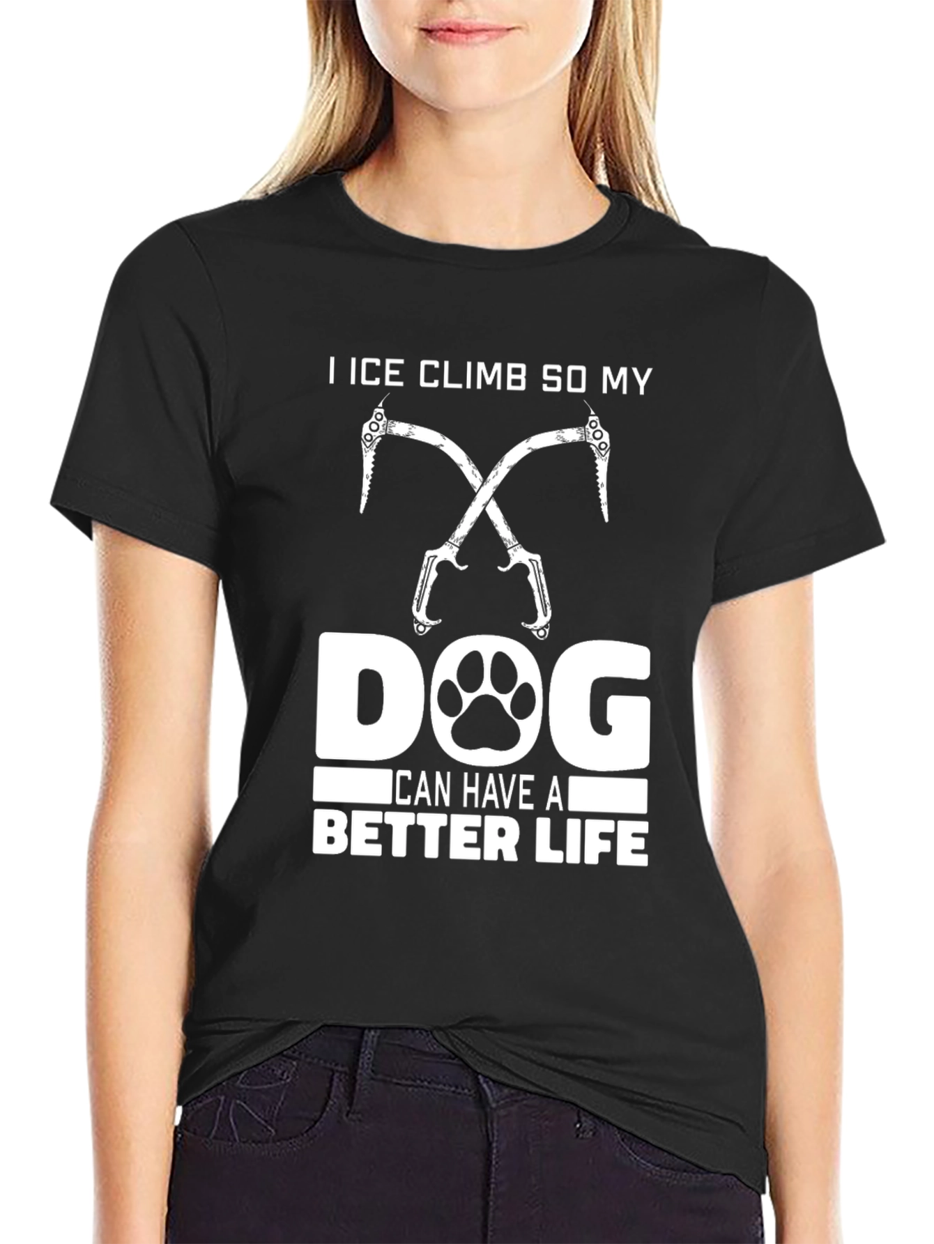 Ice Climb Dog Lover T-Shirt