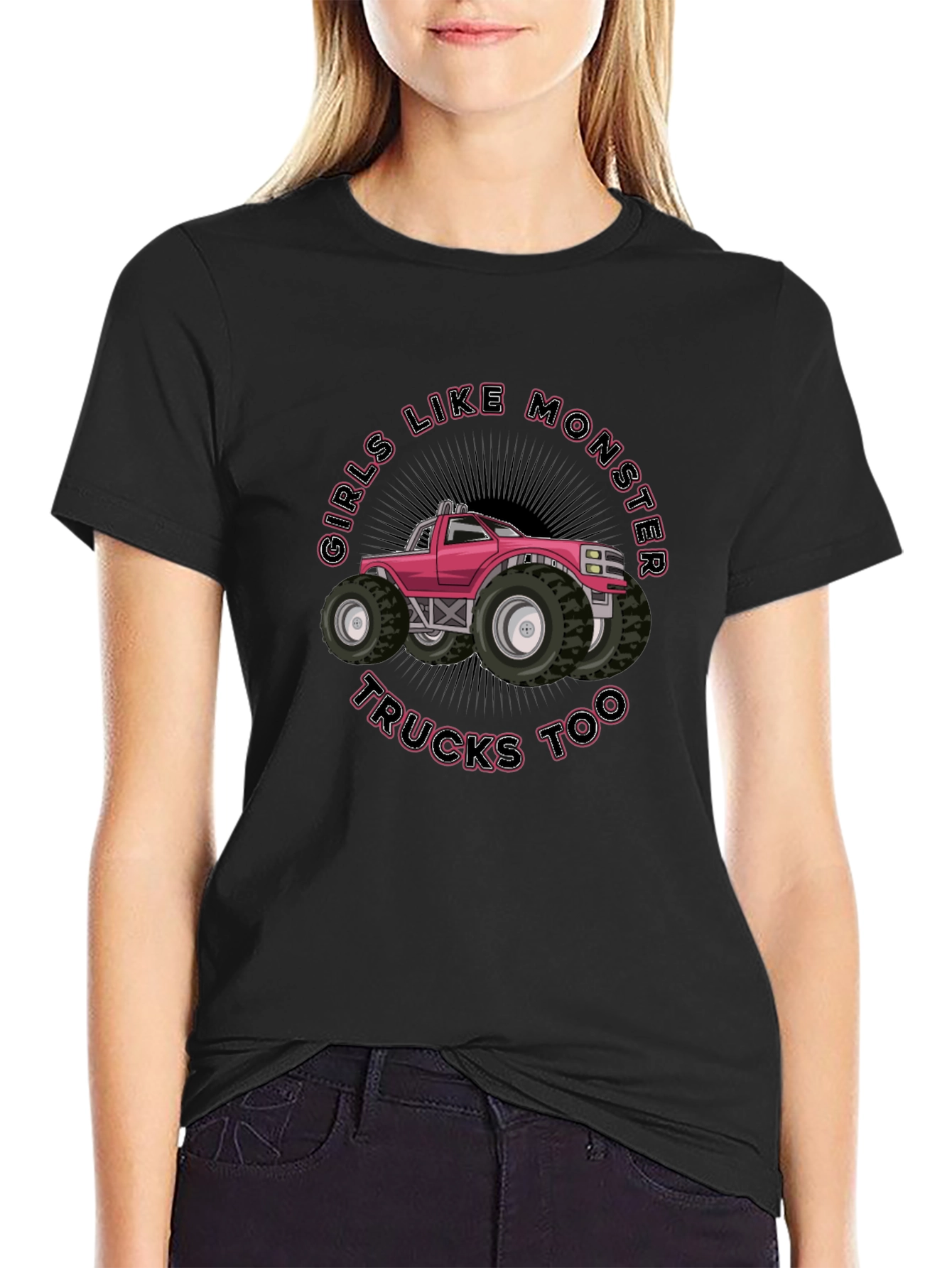 Girls Like Monster Trucks T-Shirt