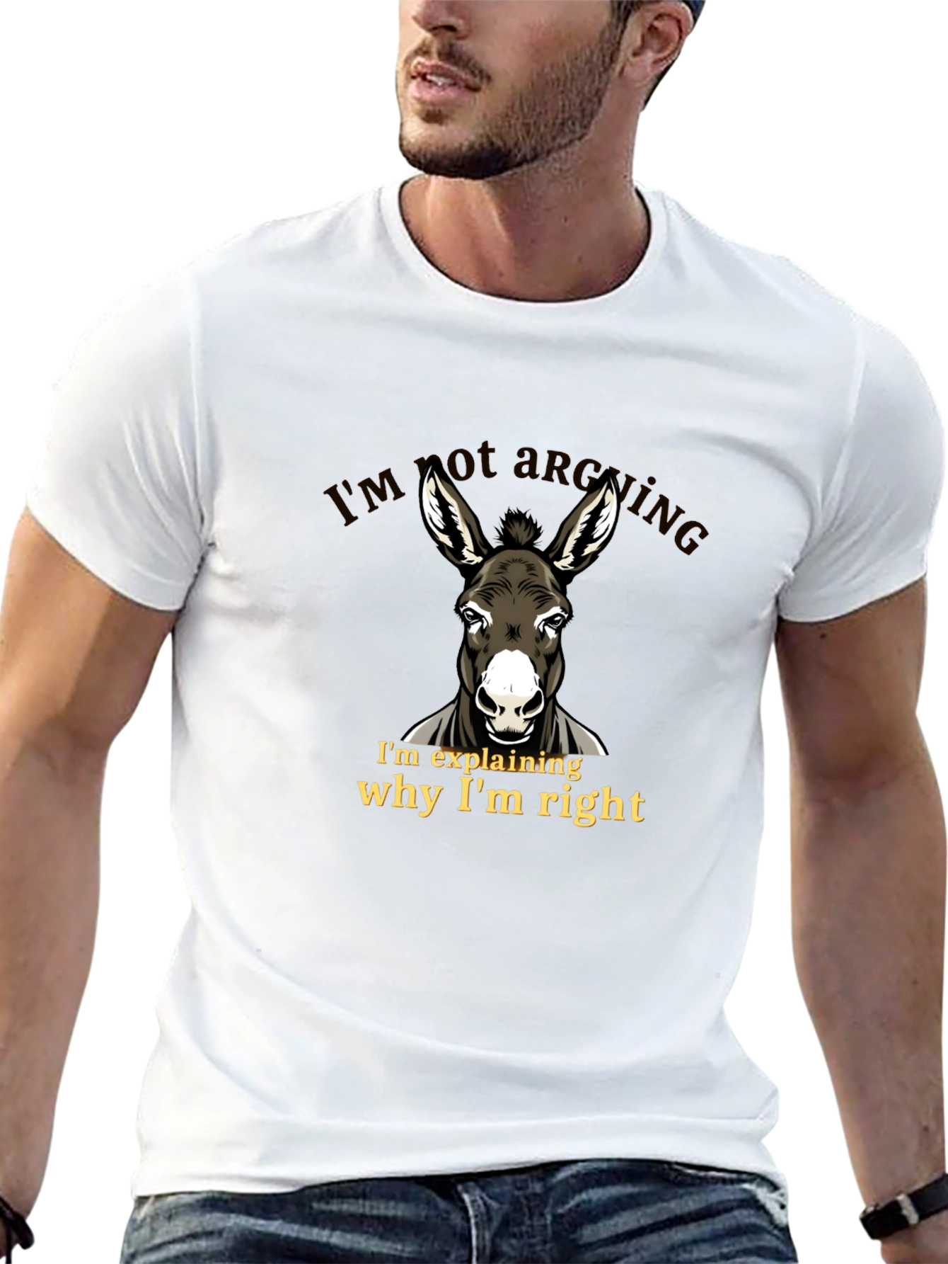 Funny Donkey T-Shirt - Im Not Arguing
