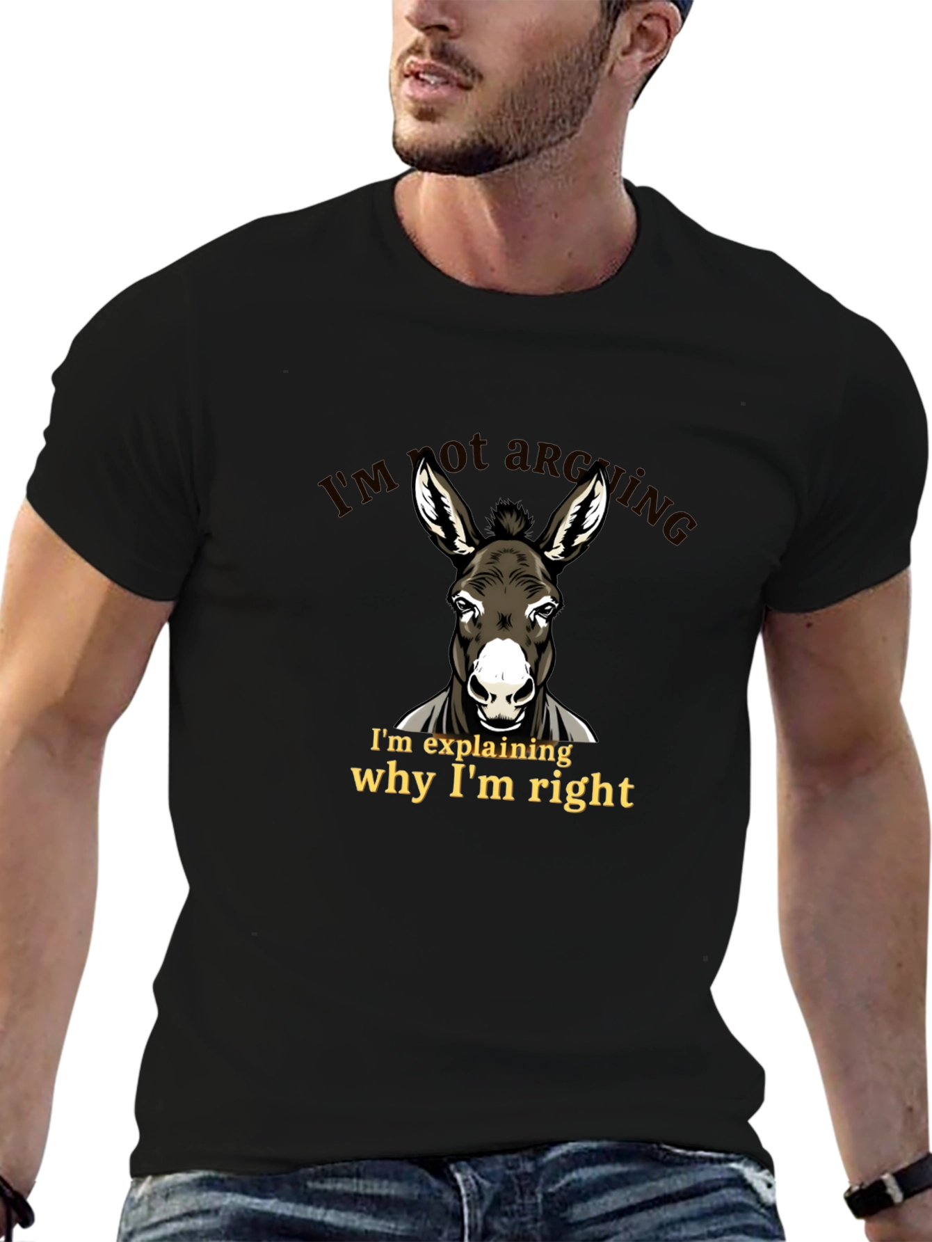 Funny Donkey T-Shirt - Im Not Arguing