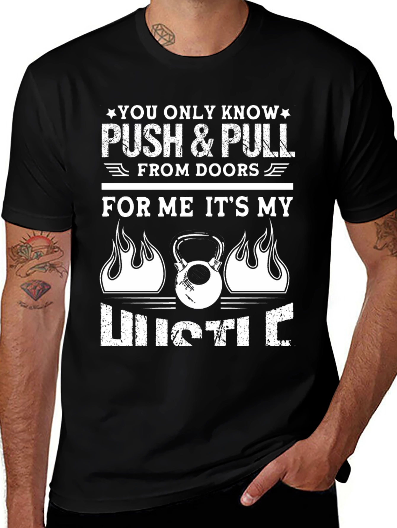 Push & Pull Hustle Kettlebell T-Shirt