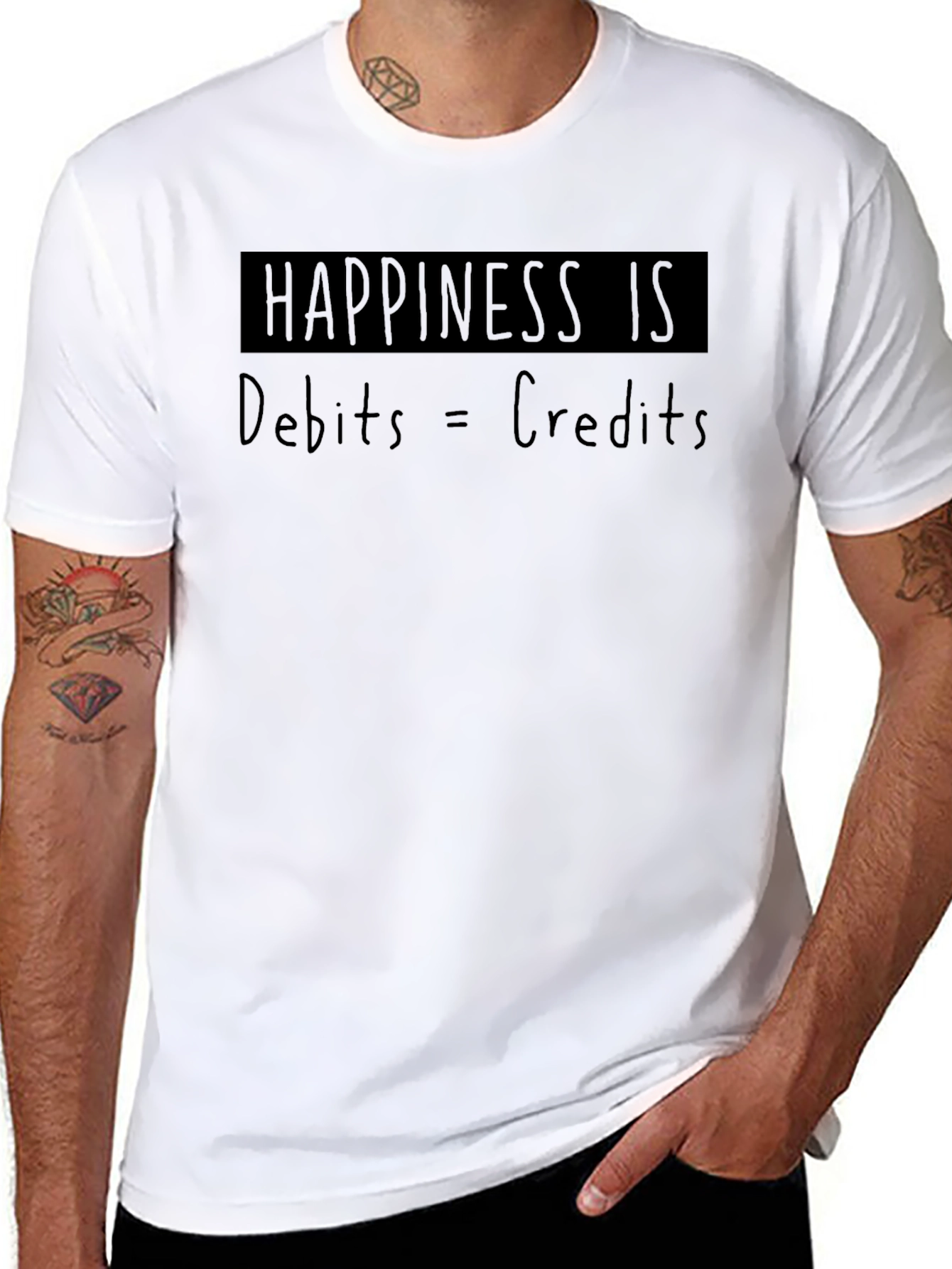 Happiness Is Debits = Credits T-Shirt