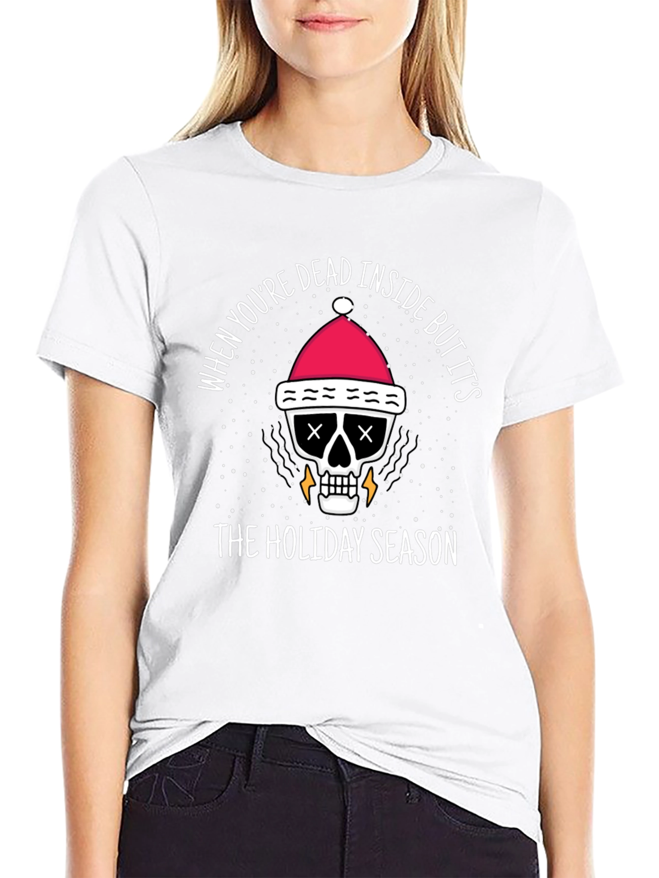 Dead Inside Holiday T-Shirt - Funny Christmas Tee