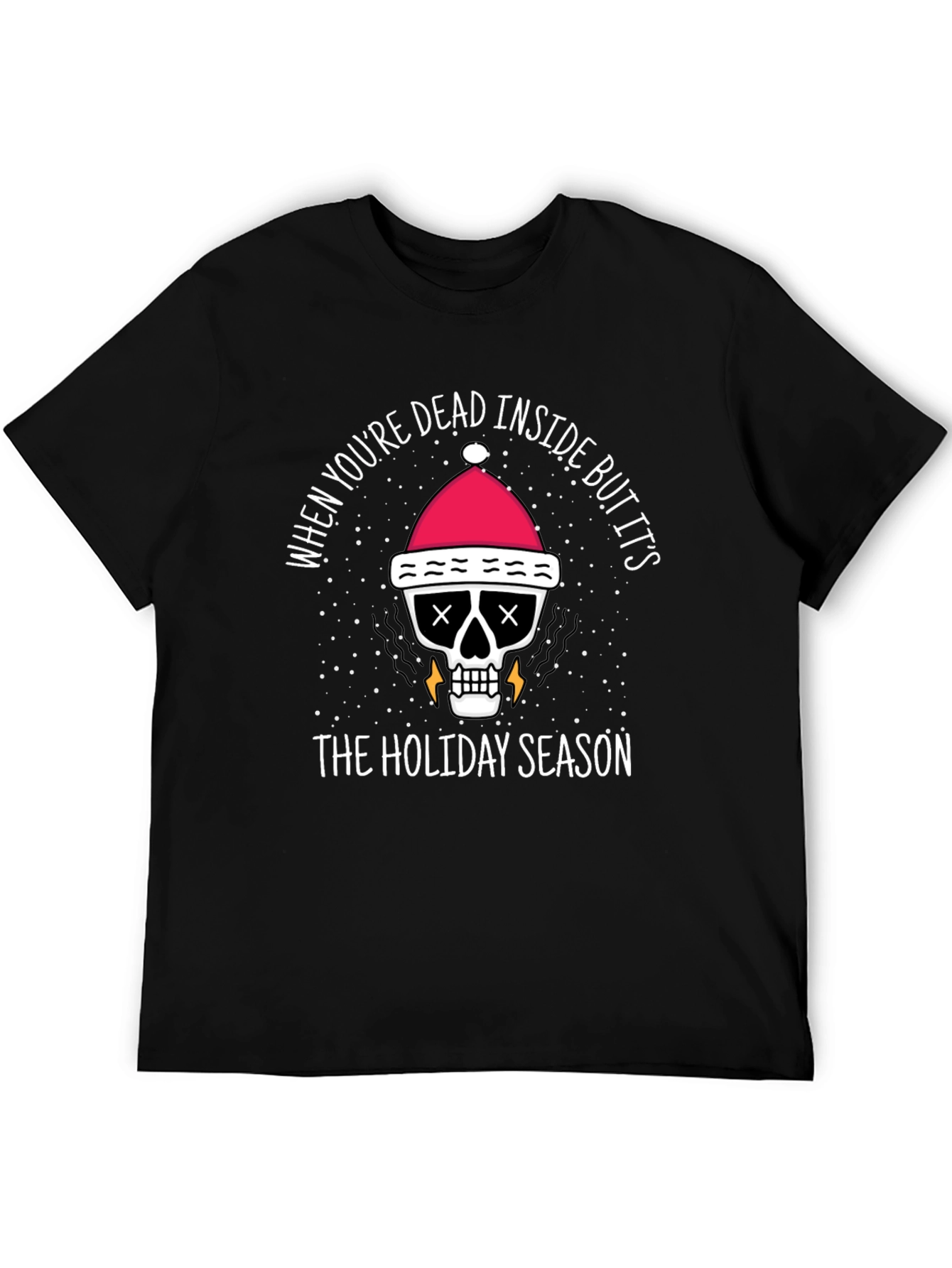 Dead Inside Holiday T-Shirt - Funny Christmas Tee