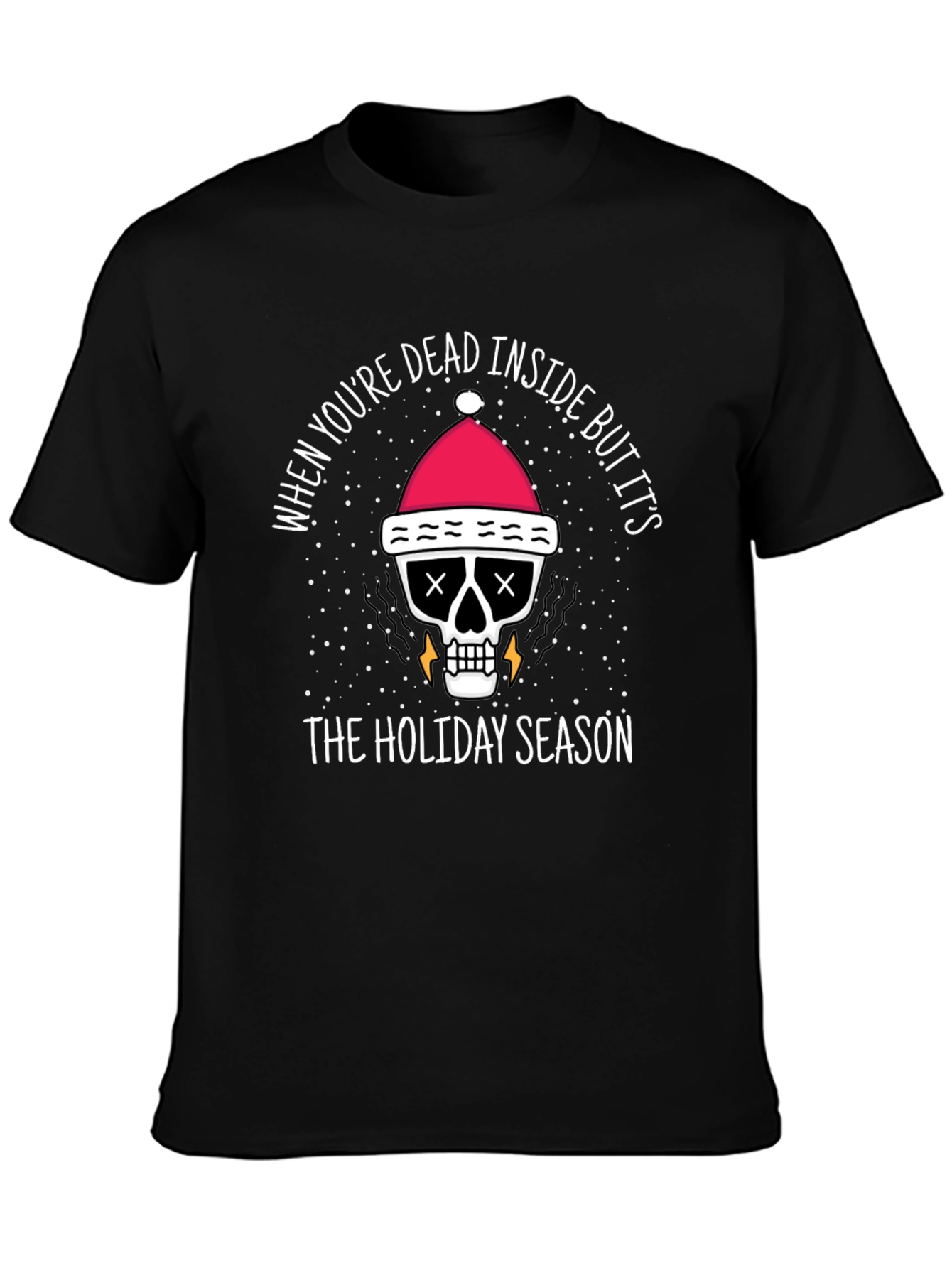 Dead Inside Holiday T-Shirt - Funny Christmas Tee