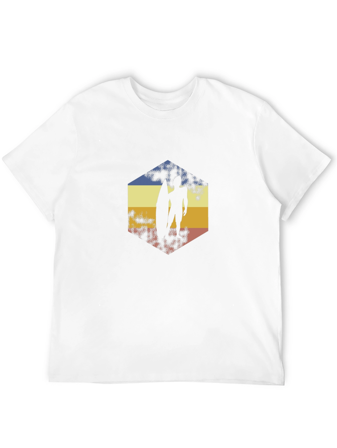 Retro Surfer Graphic Tee - Classic Black T-Shirt