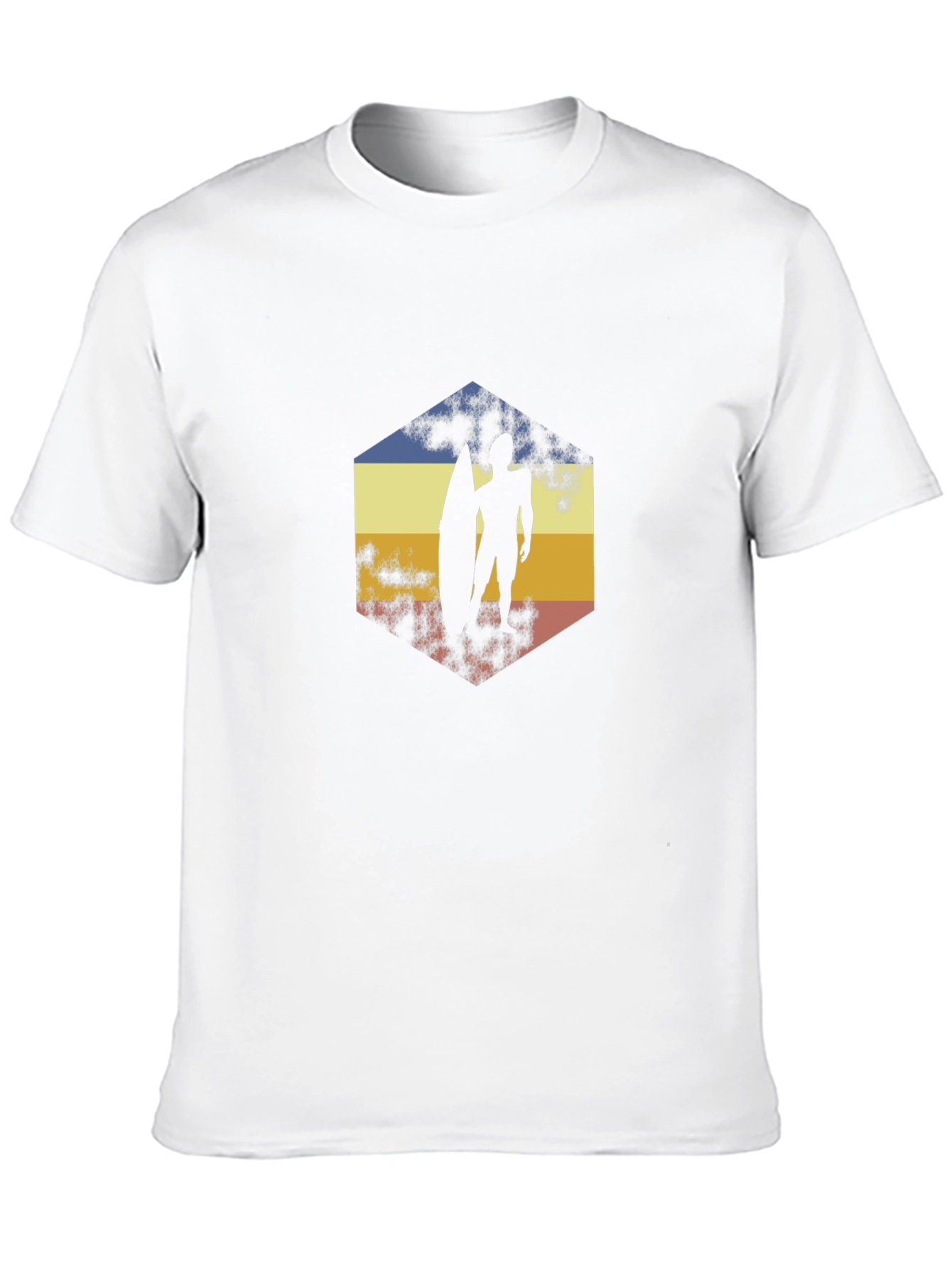 Retro Surfer Graphic Tee - Classic Black T-Shirt