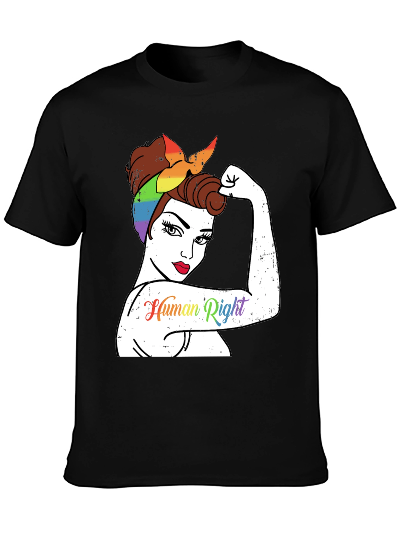 Feminist Human Rights Rainbow Bandana T-Shirt