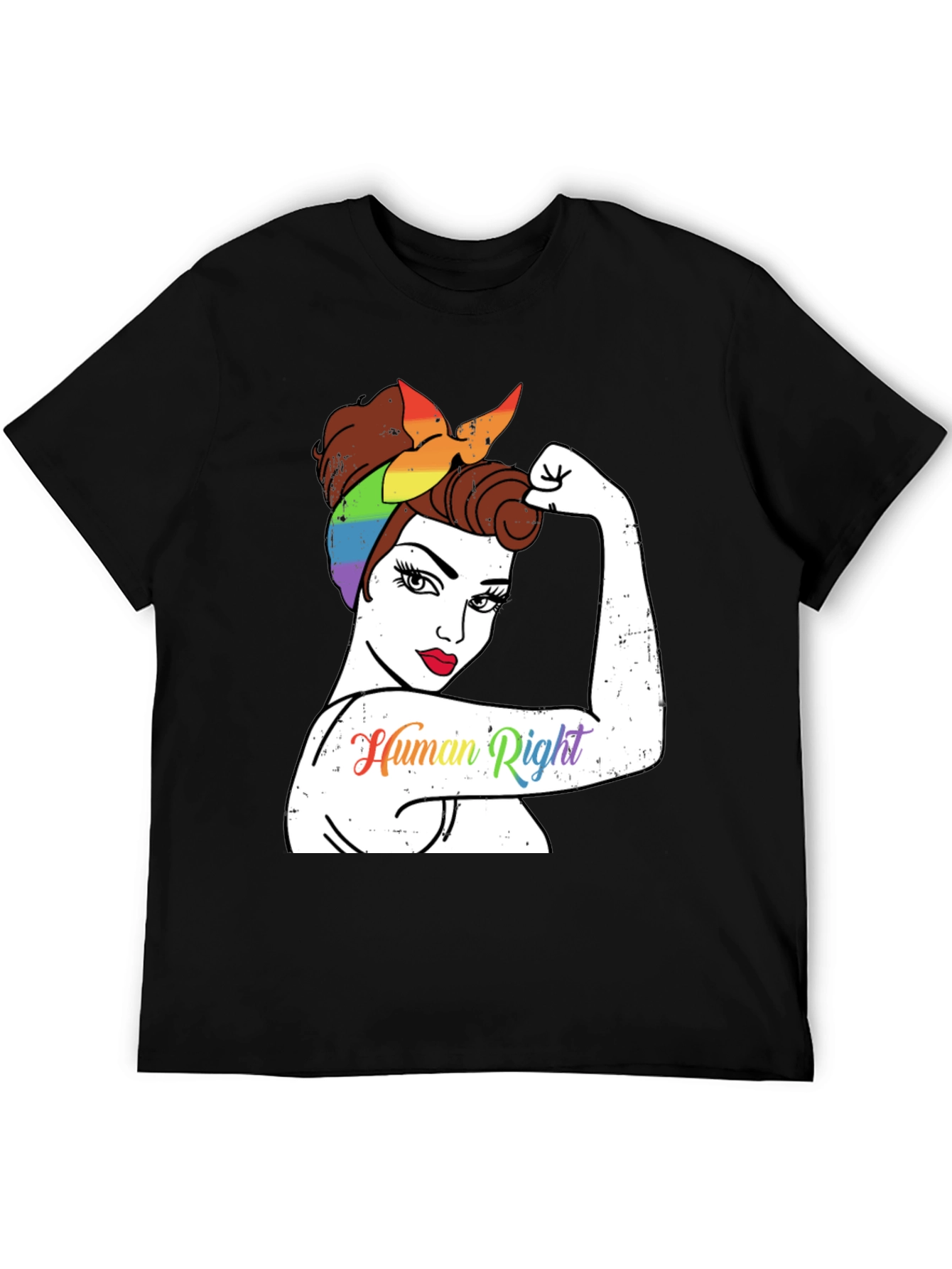 Feminist Human Rights Rainbow Bandana T-Shirt