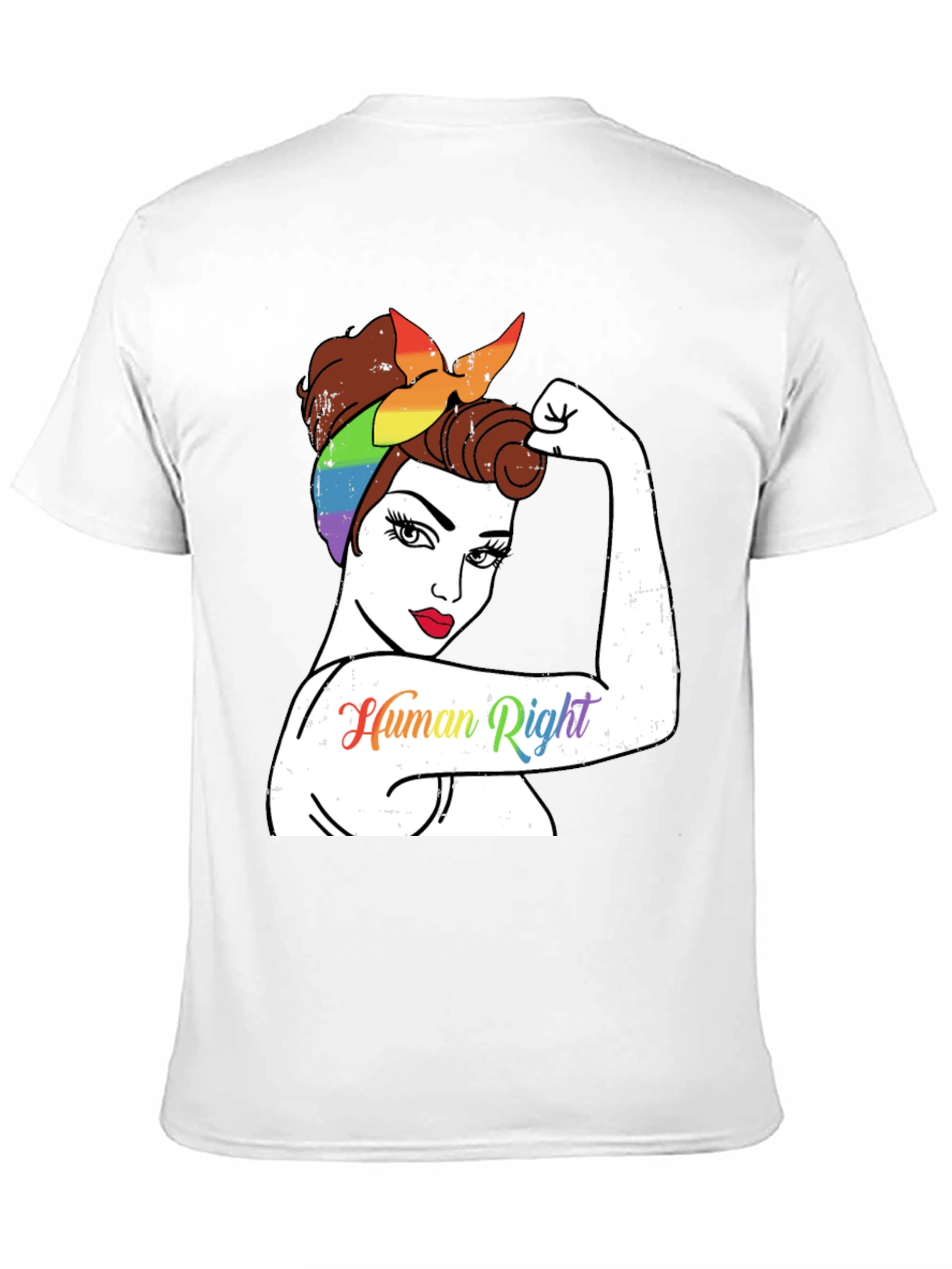Feminist Human Rights Rainbow Bandana T-Shirt