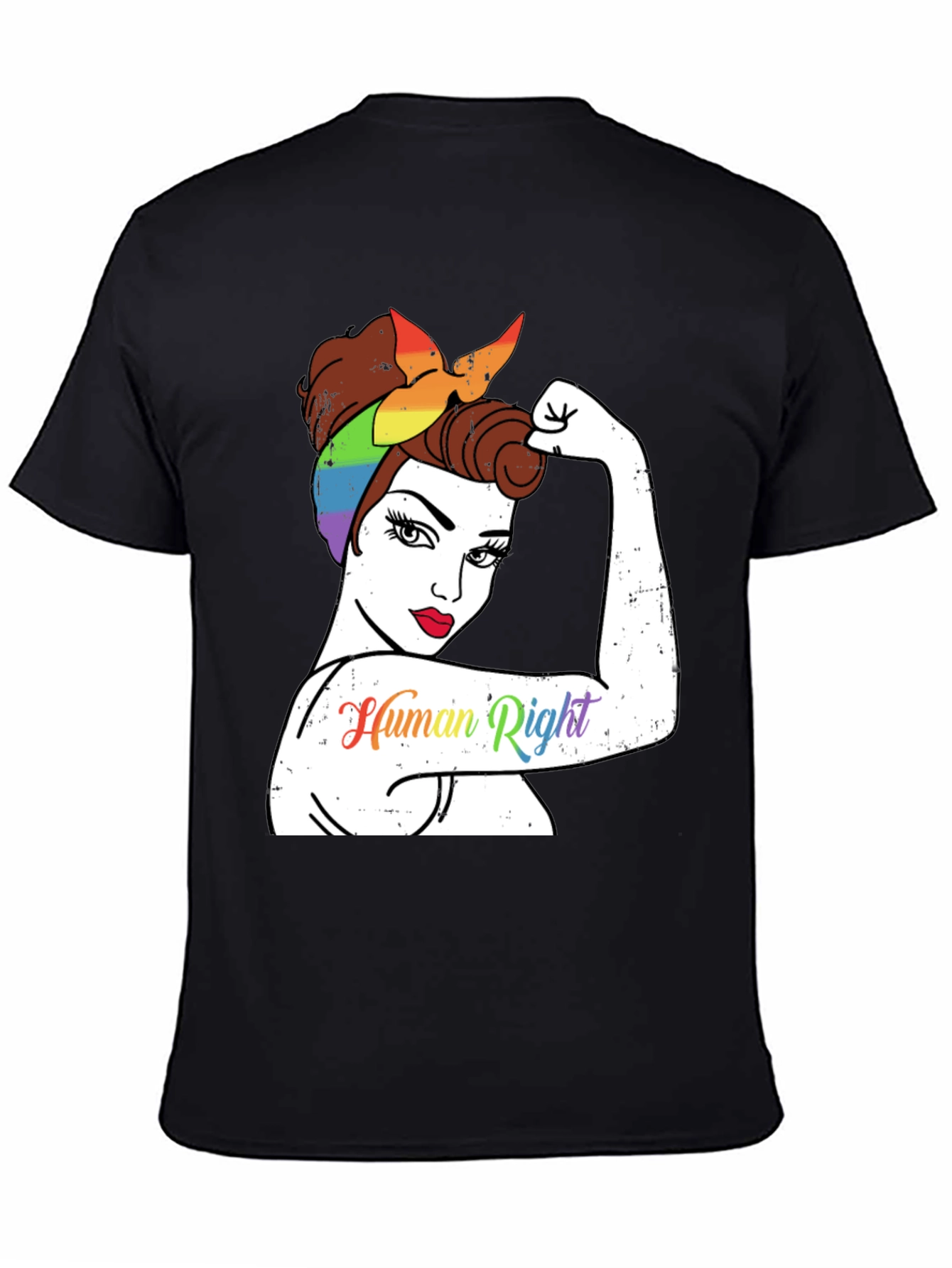 Feminist Human Rights Rainbow Bandana T-Shirt