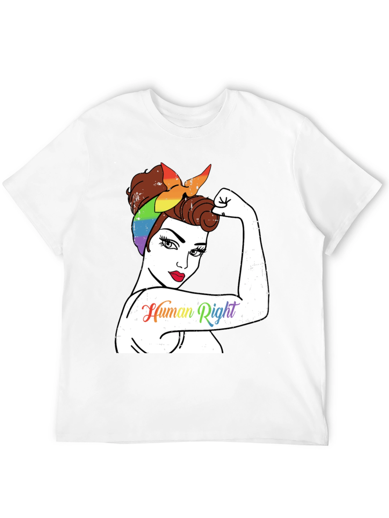 Feminist Human Rights Rainbow Bandana T-Shirt