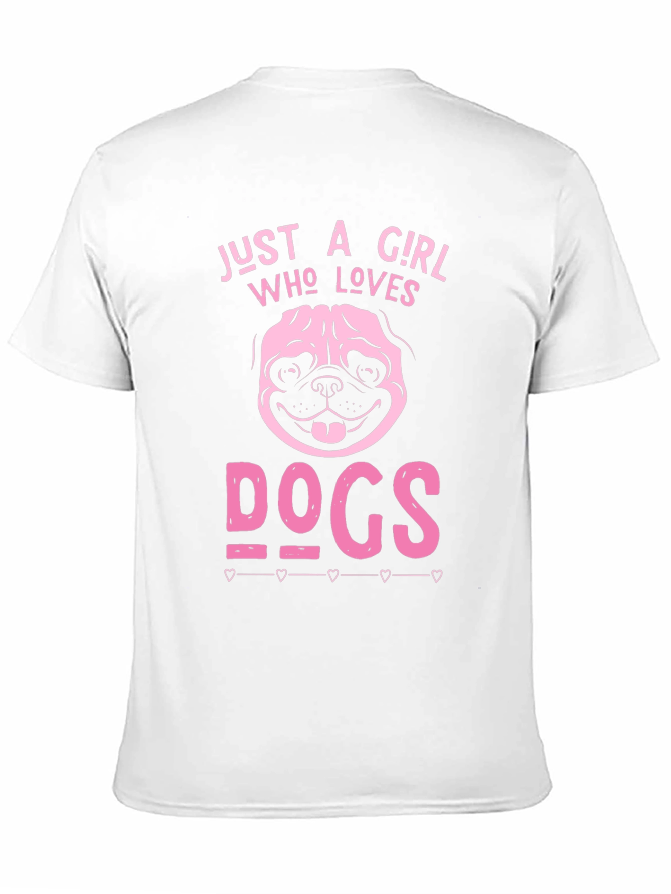 Just A Girl Who Loves Dogs Black T-Shirt