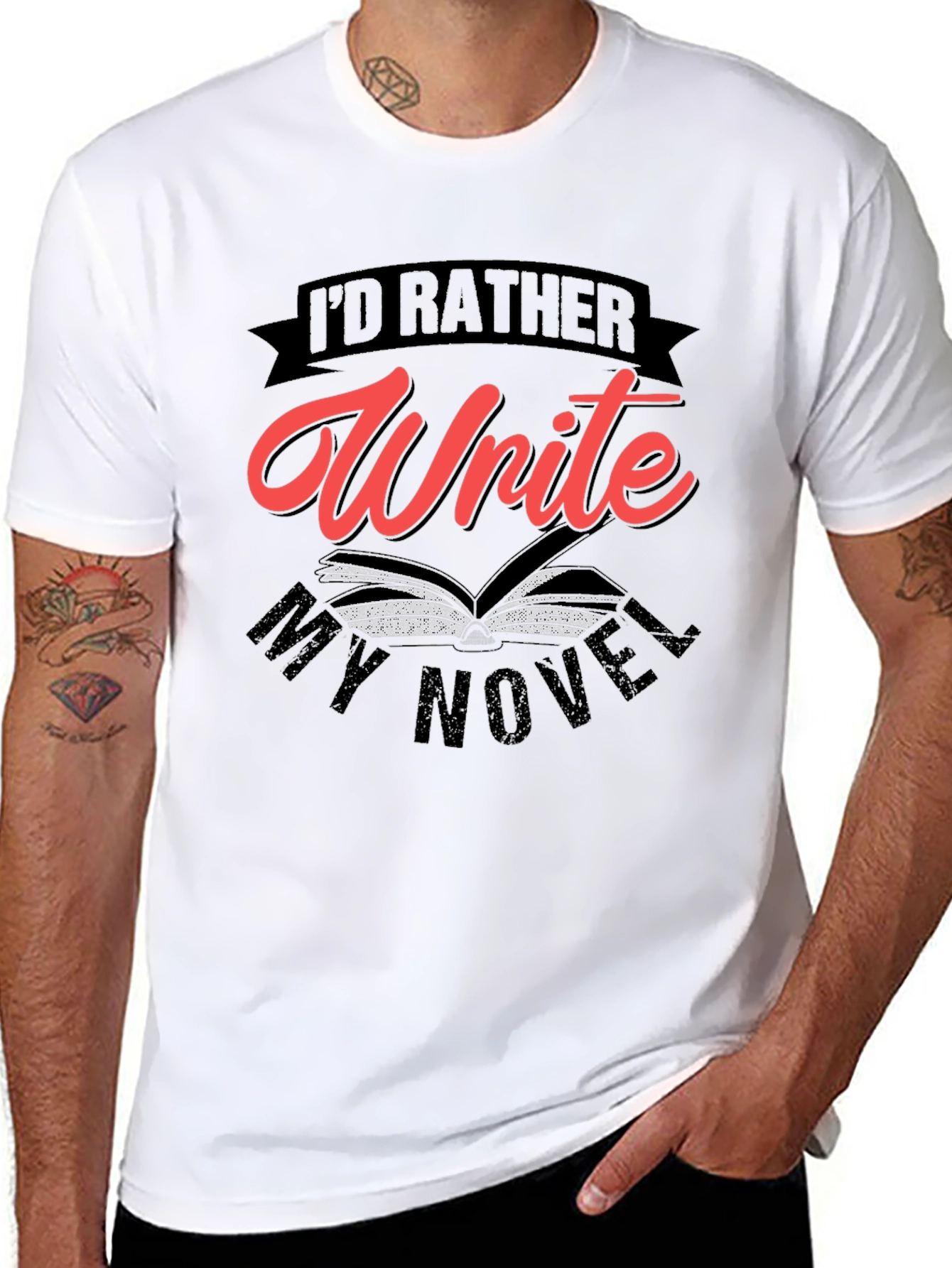 Id Rather Write My Novel Graphic Tee