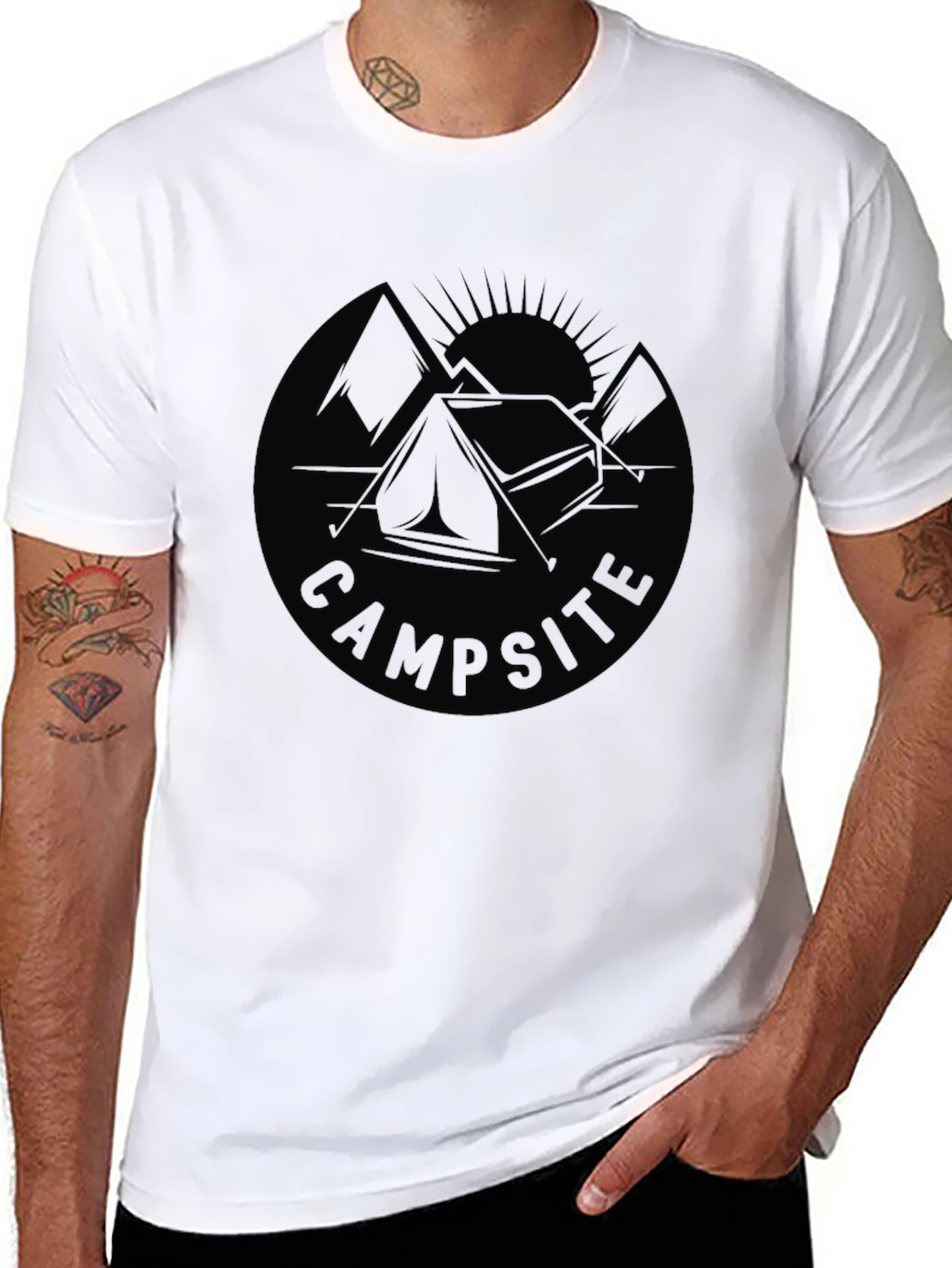 Campsite Adventure T-Shirt - Nature Inspired Graphic Tee