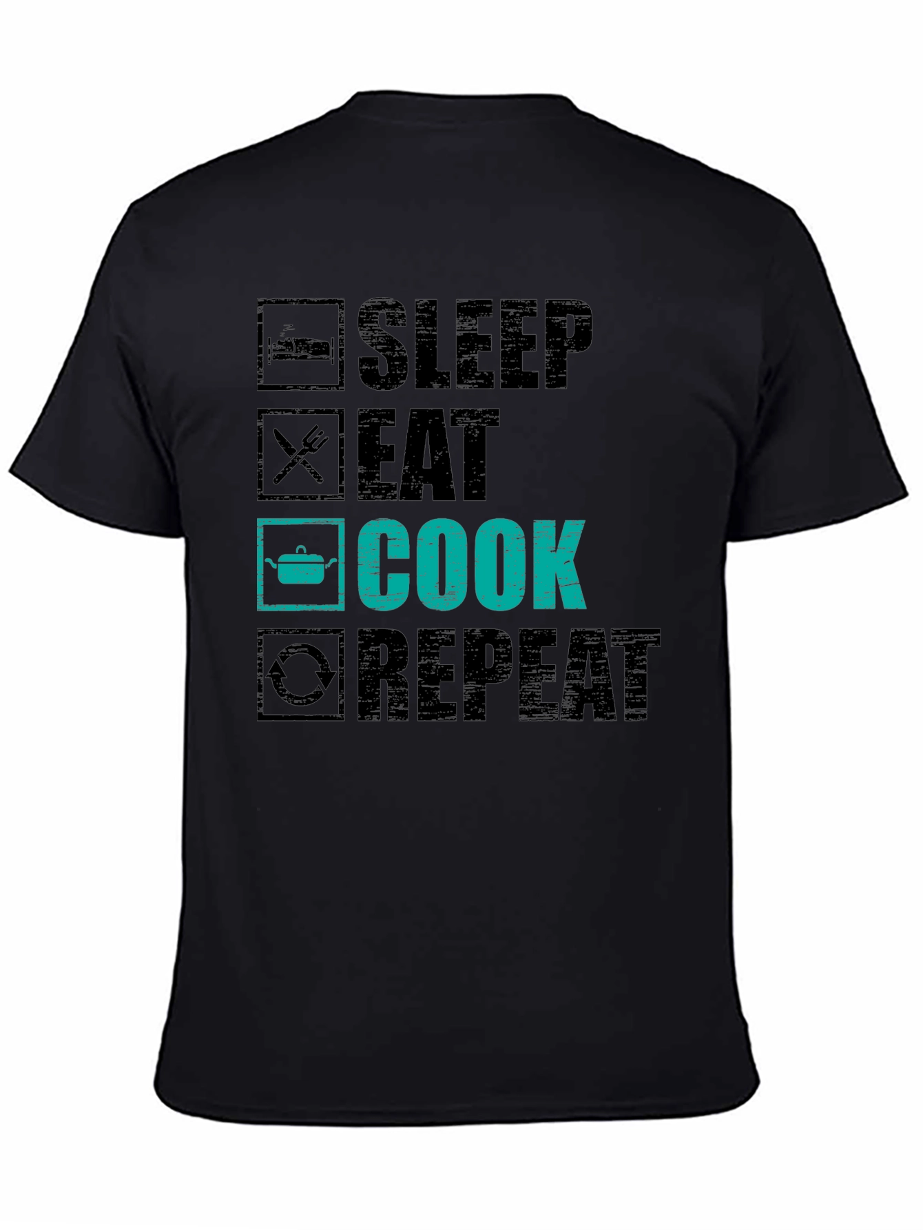 Sleep Eat Cook Repeat Graphic Tee