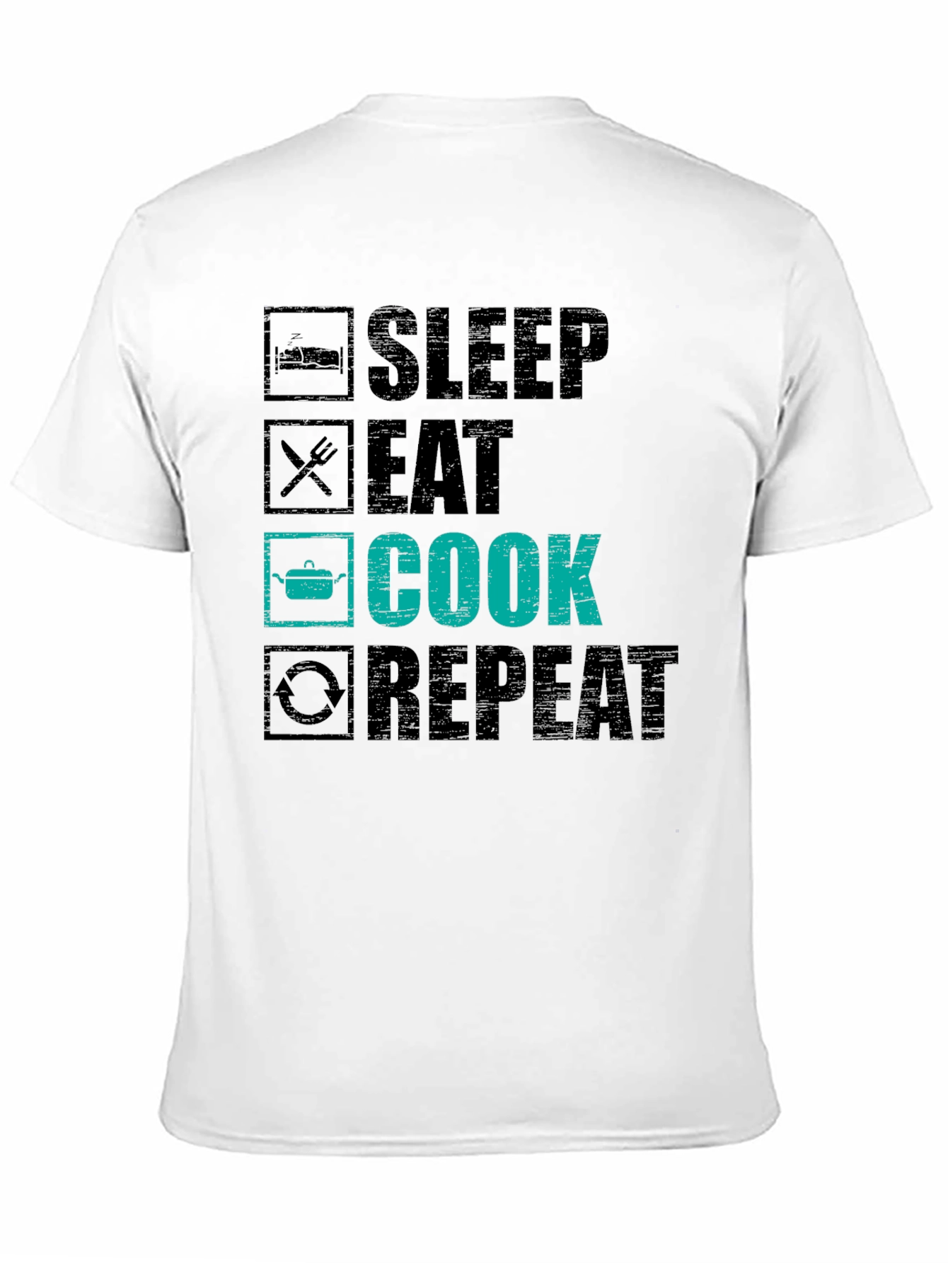 Sleep Eat Cook Repeat Graphic Tee
