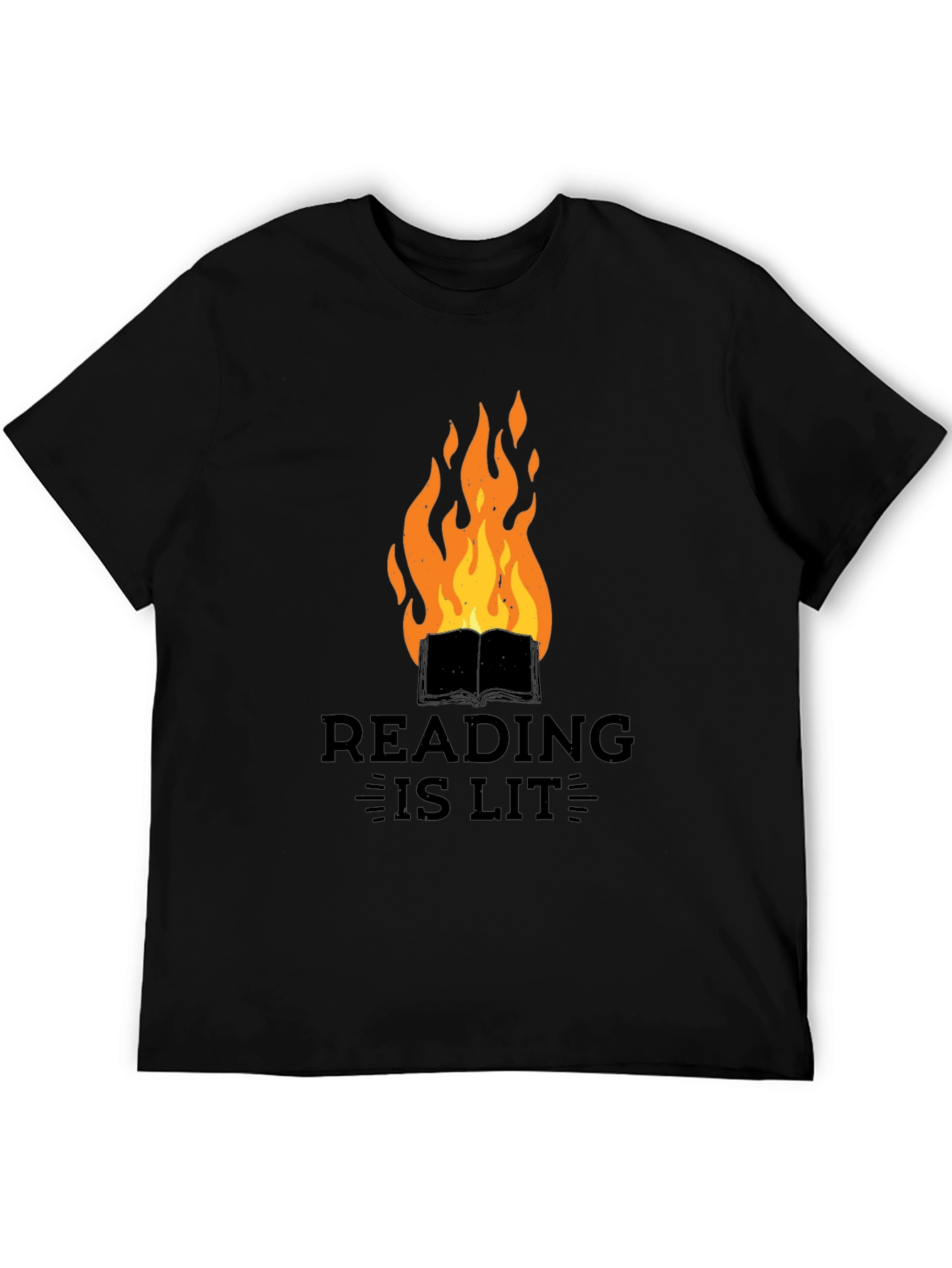 Reading Is Lit Graphic Tee - Book Lover T-Shirt