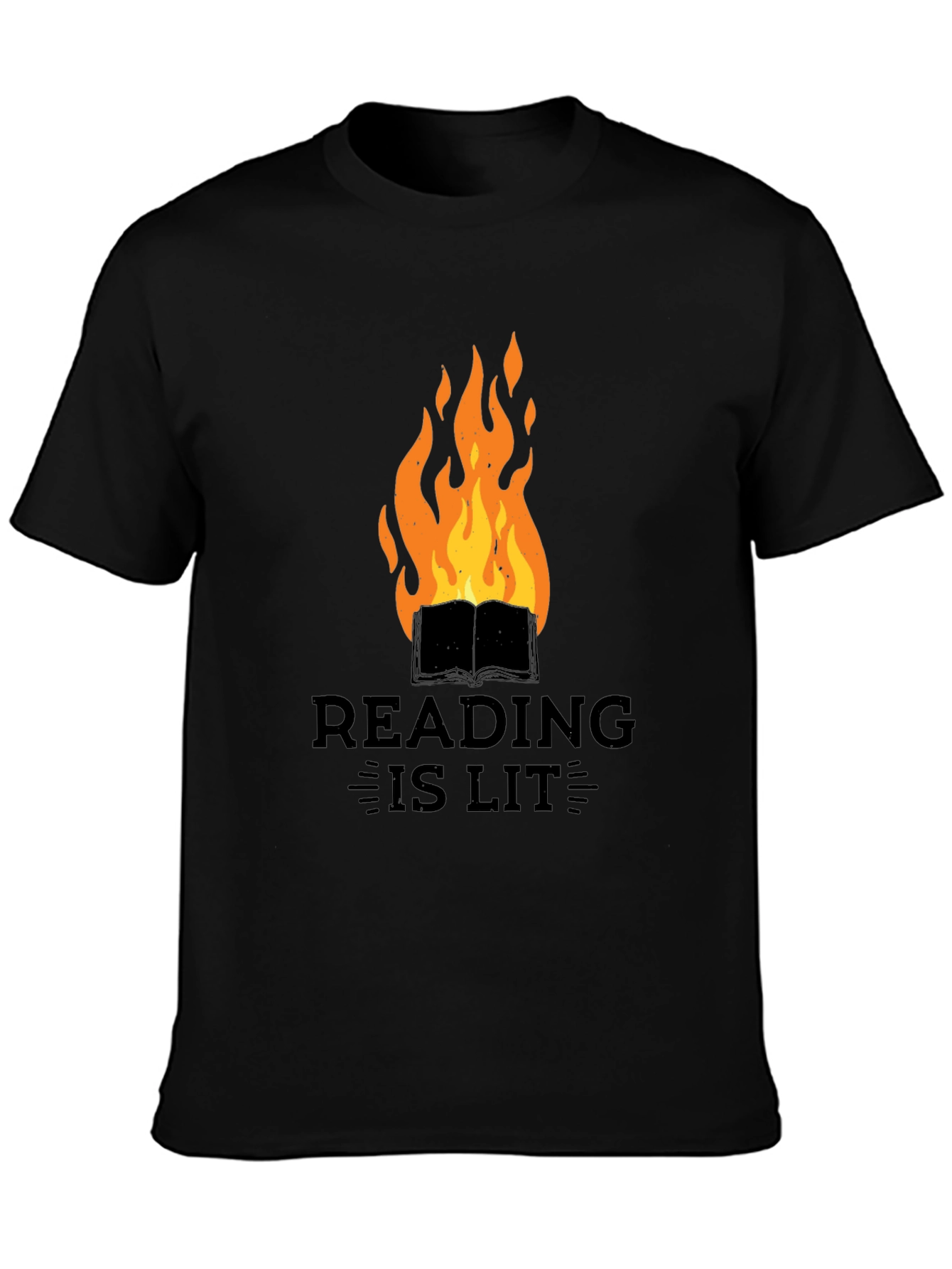 Reading Is Lit Graphic Tee - Book Lover T-Shirt