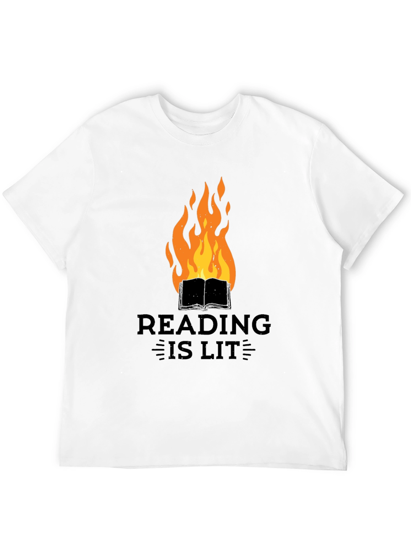 Reading Is Lit Graphic Tee - Book Lover T-Shirt