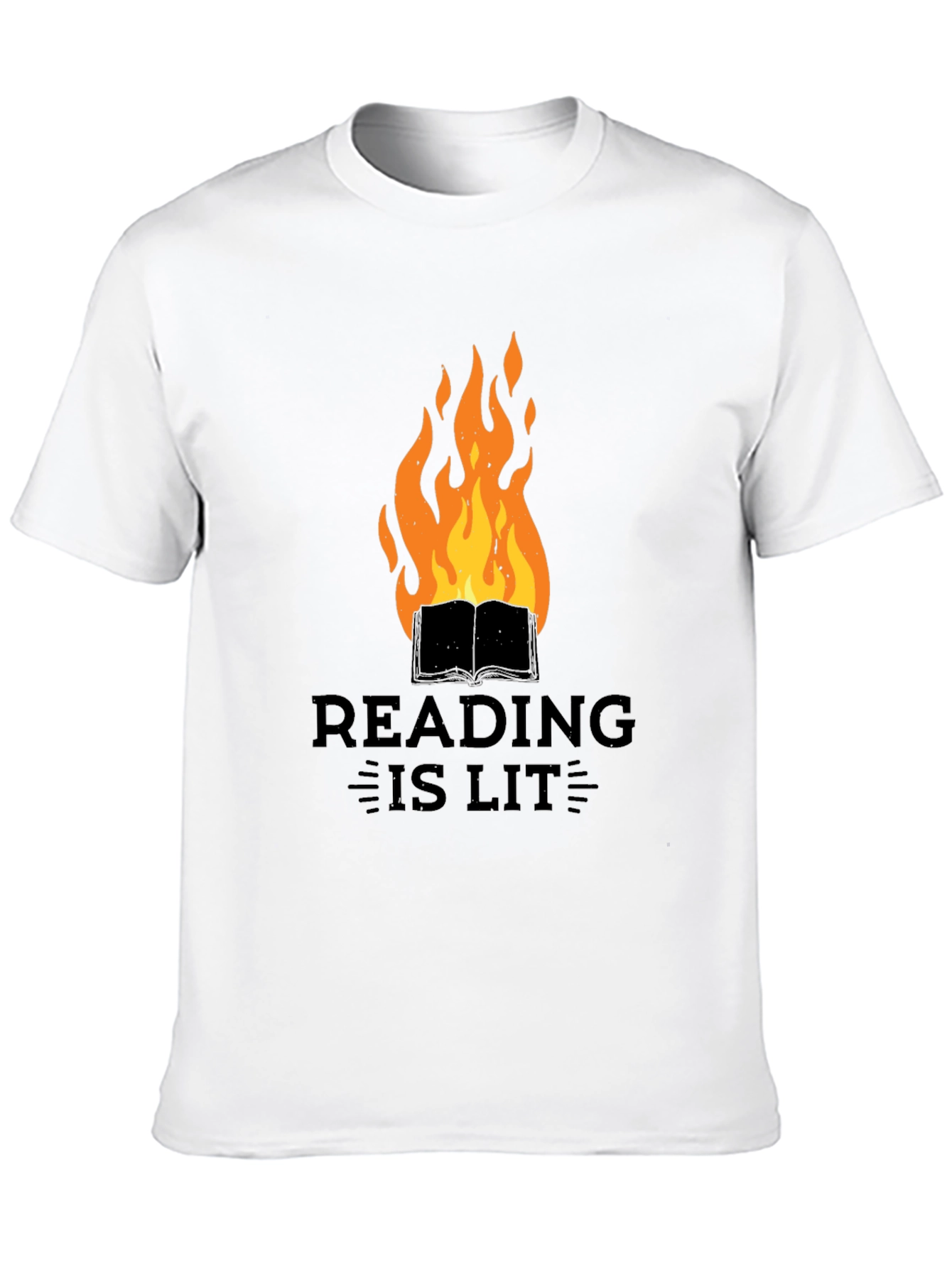 Reading Is Lit Graphic Tee - Book Lover T-Shirt