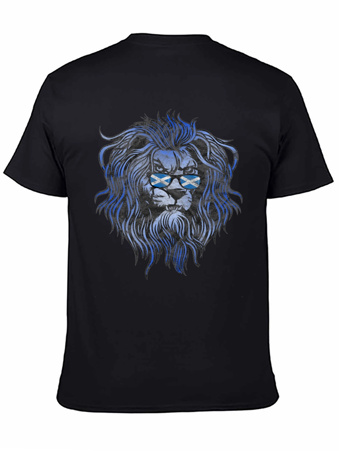 Scottish Lion Graphic T-Shirt - Mens Black Tee