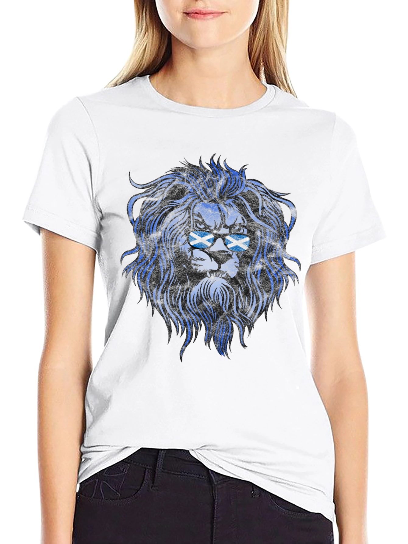 Scottish Lion Graphic T-Shirt - Mens Black Tee