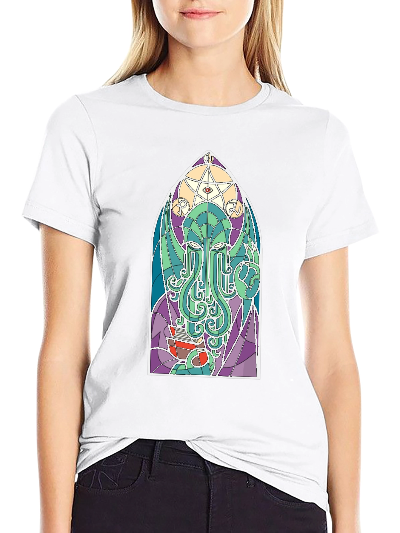 Cthulhu Stained Glass T-Shirt