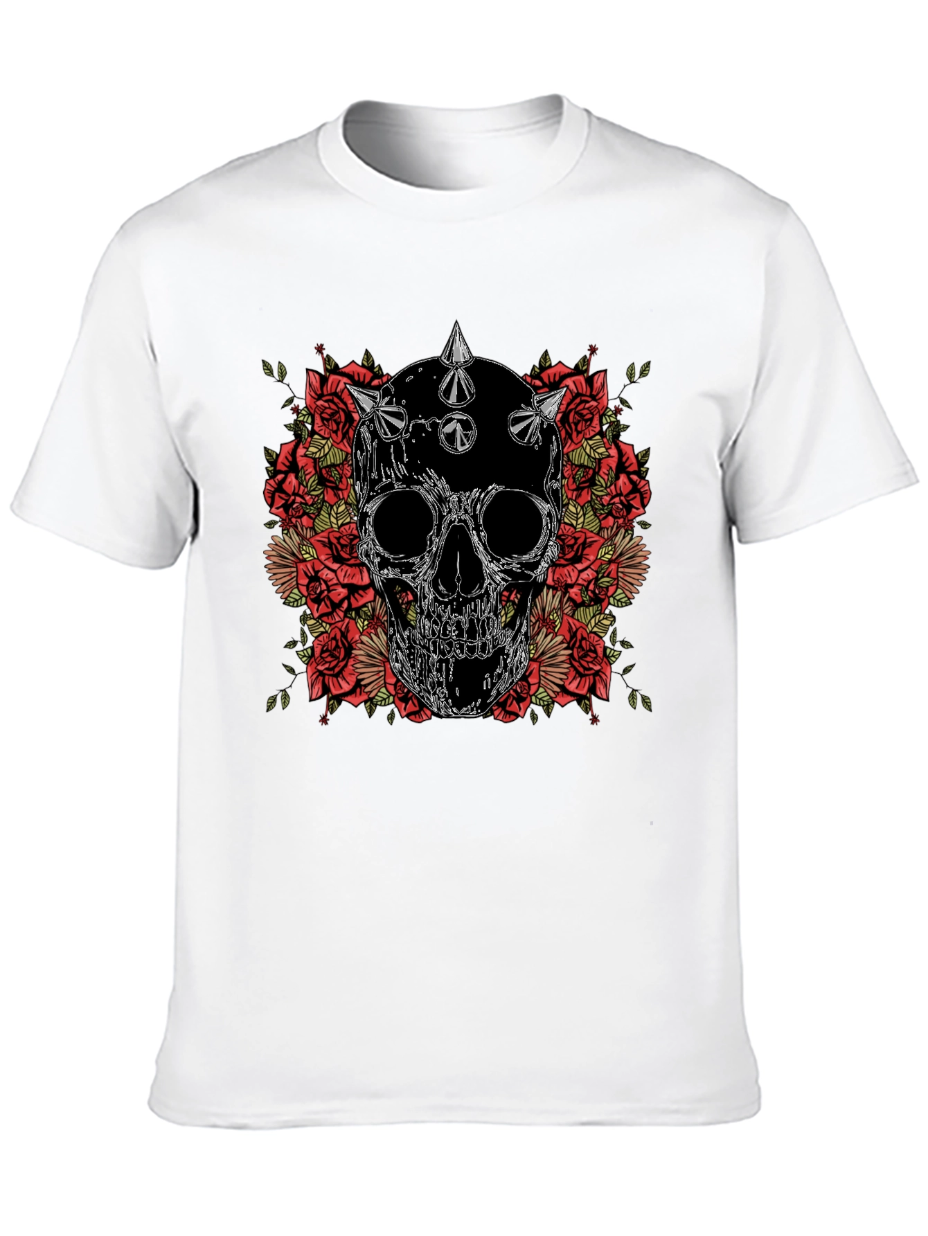 Skull and Roses Graphic Tee