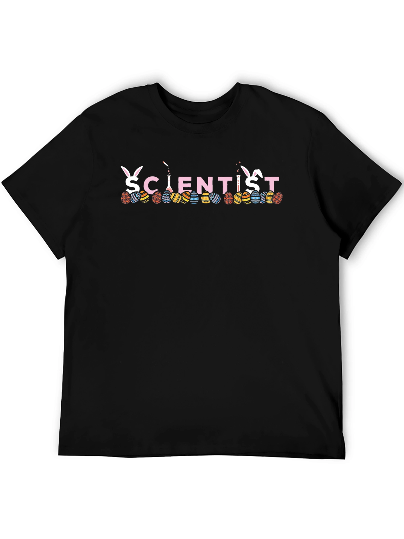 Scientist Easter Bunny Egg T-Shirt Funny Spring Holiday Tee