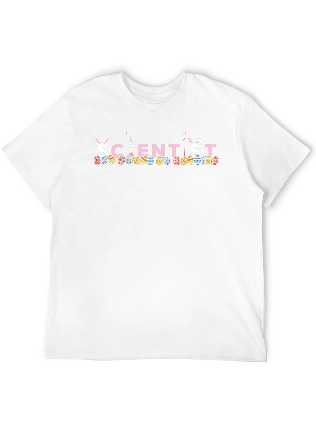Scientist Easter Bunny Egg T-Shirt Funny Spring Holiday Tee