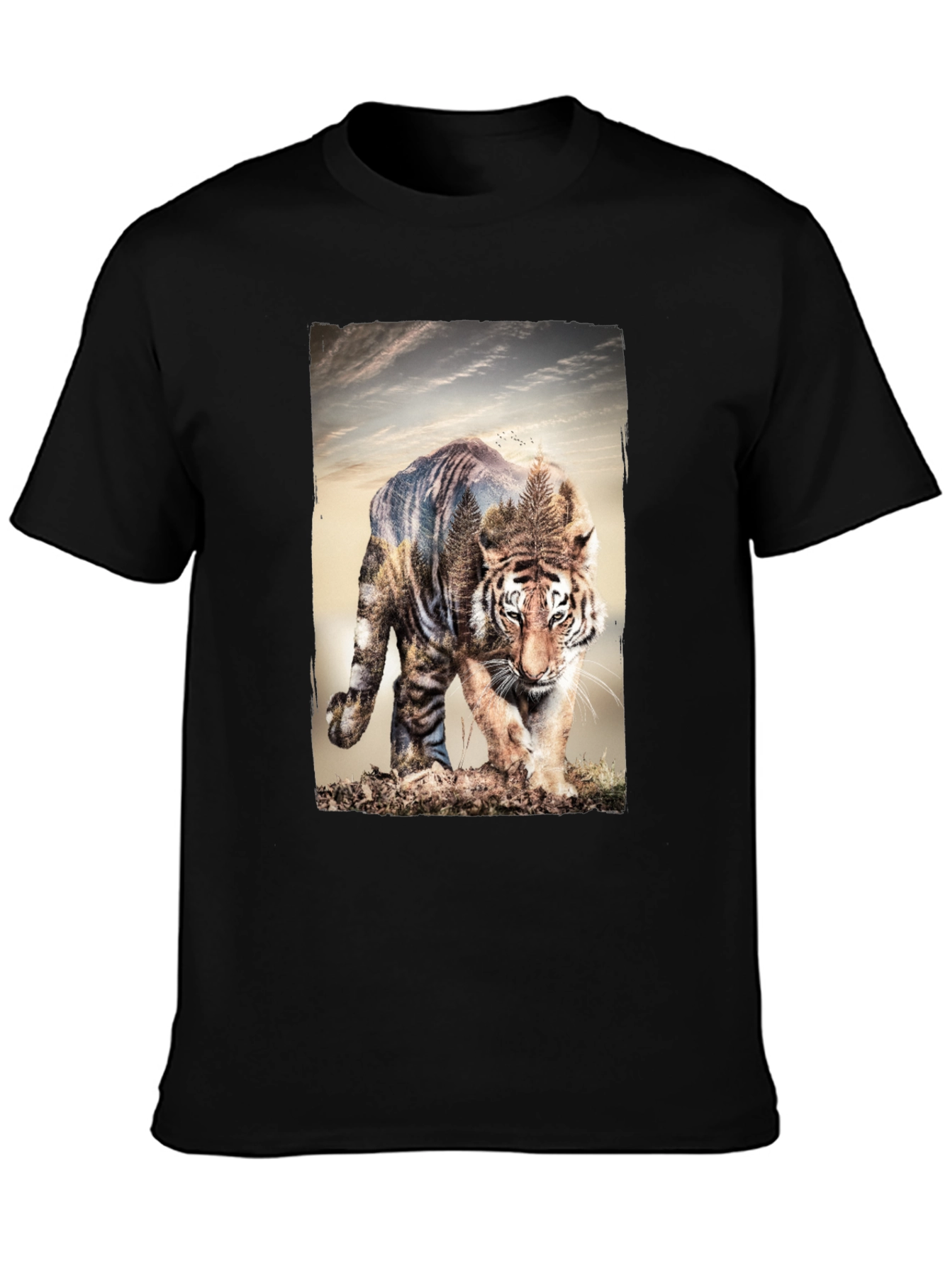 Tiger Graphic Print Tee - Nature Inspired Style
