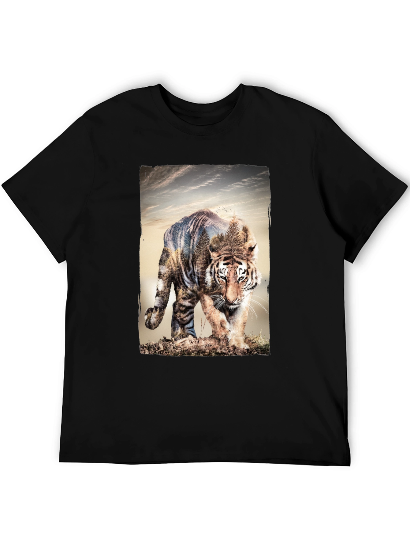 Tiger Graphic Print Tee - Nature Inspired Style
