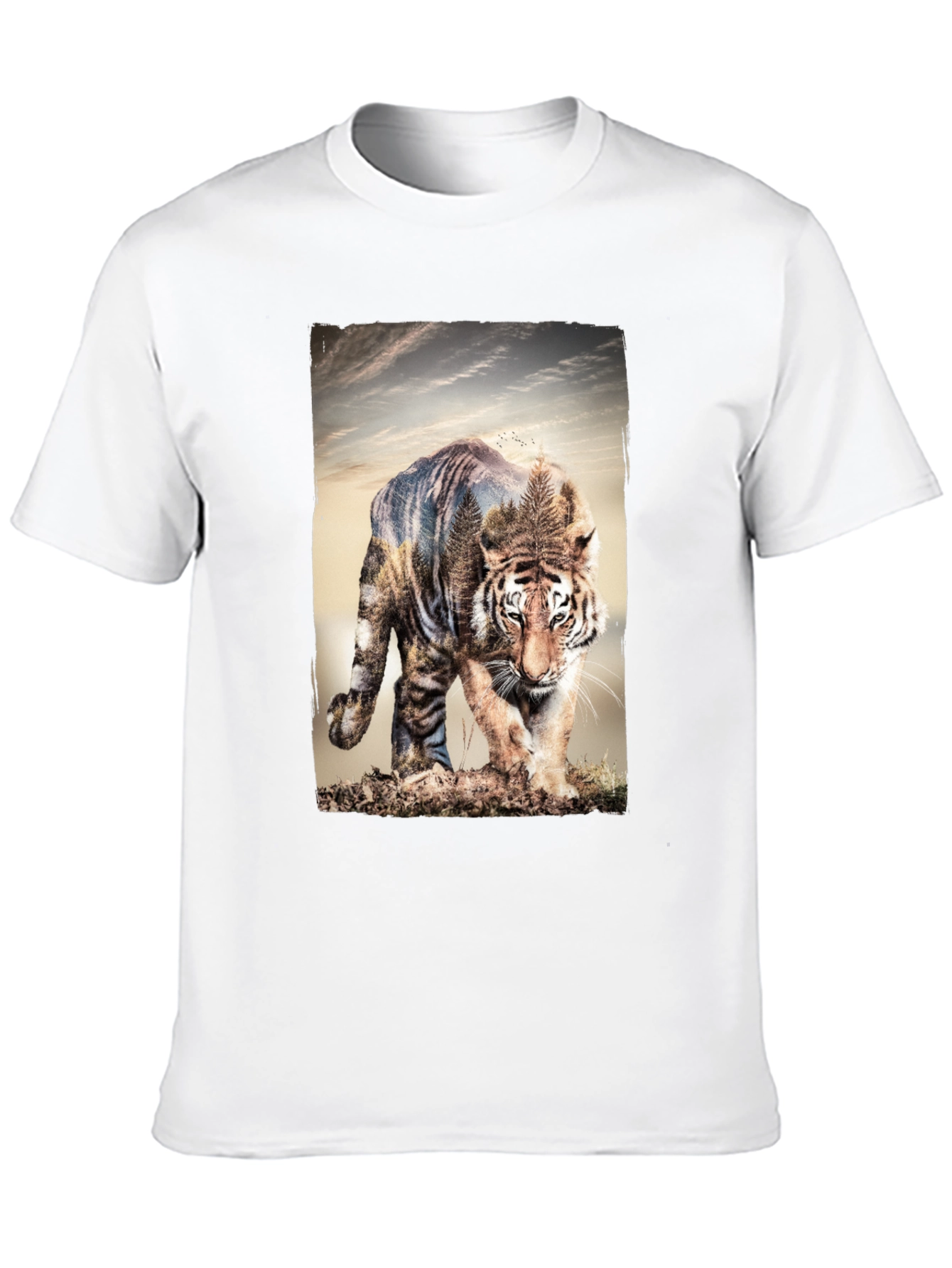 Tiger Graphic Print Tee - Nature Inspired Style