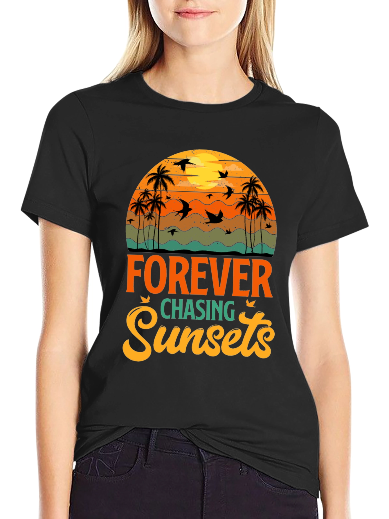 Forever Chasing Sunsets Graphic Tee