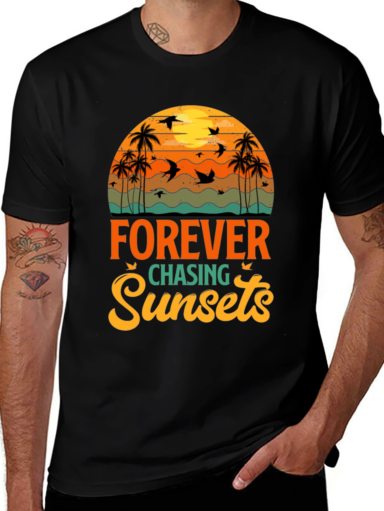 Forever Chasing Sunsets Graphic Tee