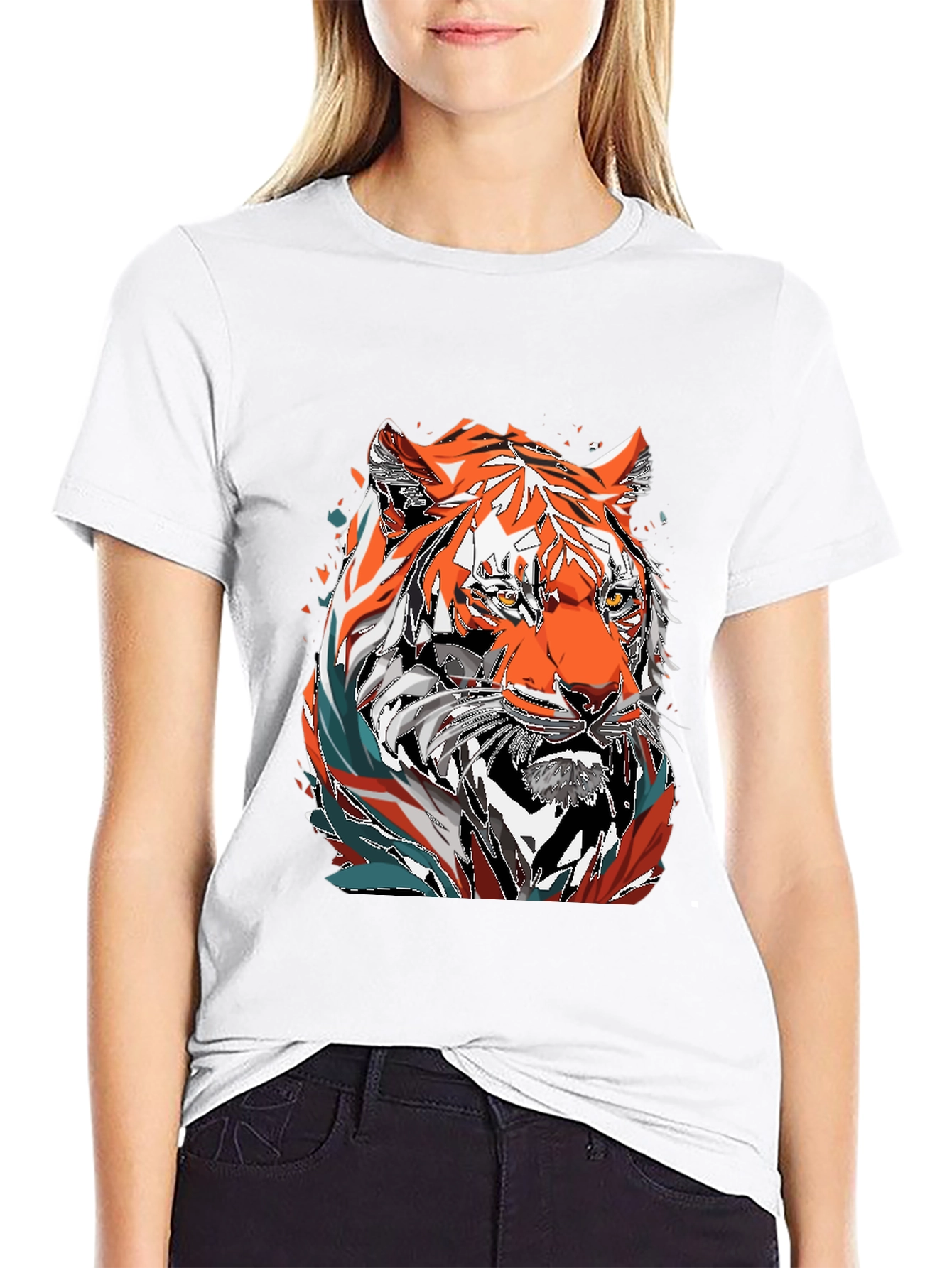 Tiger Graphic Tee - Mens Black T-Shirt