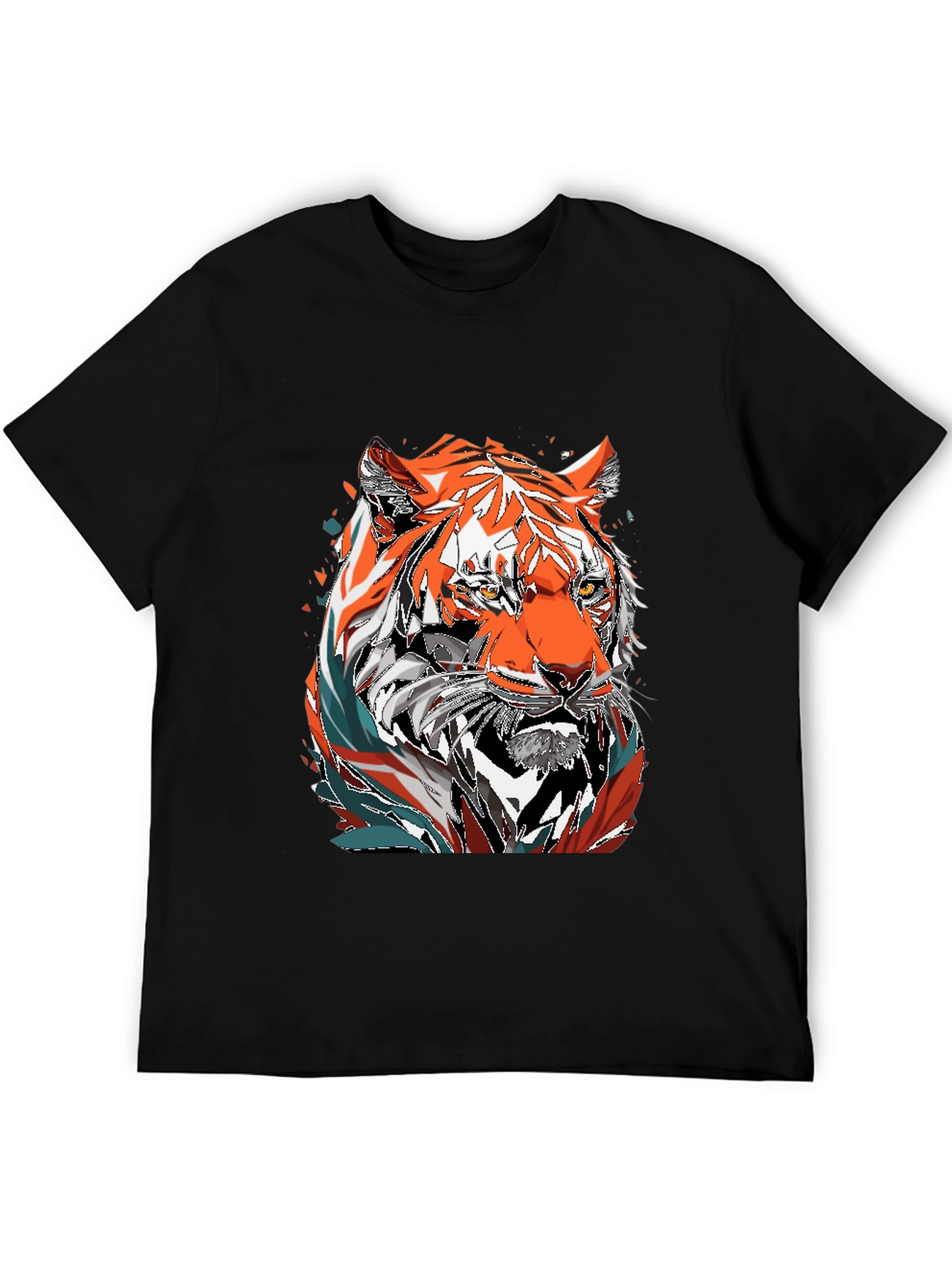 Tiger Graphic Tee - Mens Black T-Shirt
