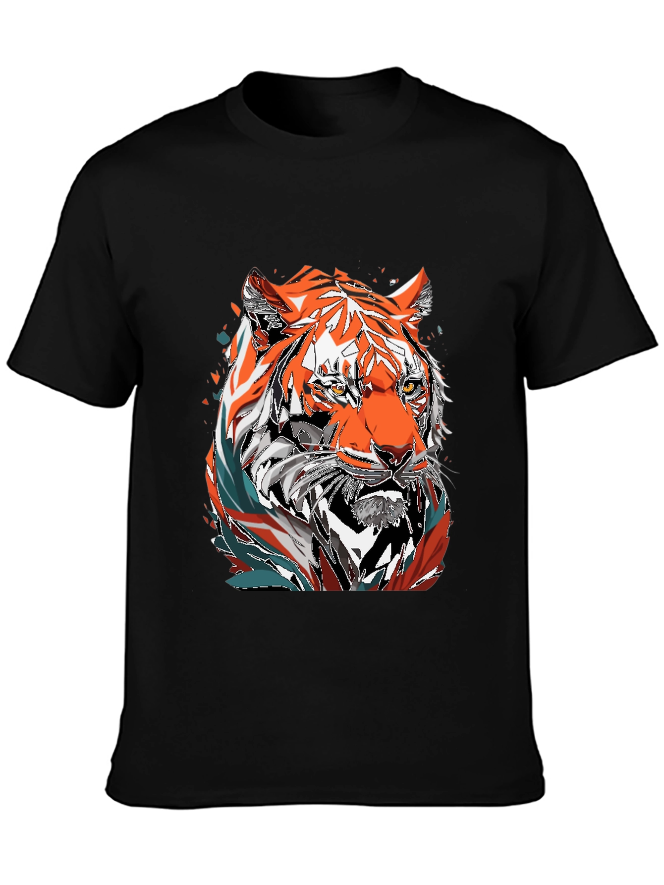 Tiger Graphic Tee - Mens Black T-Shirt