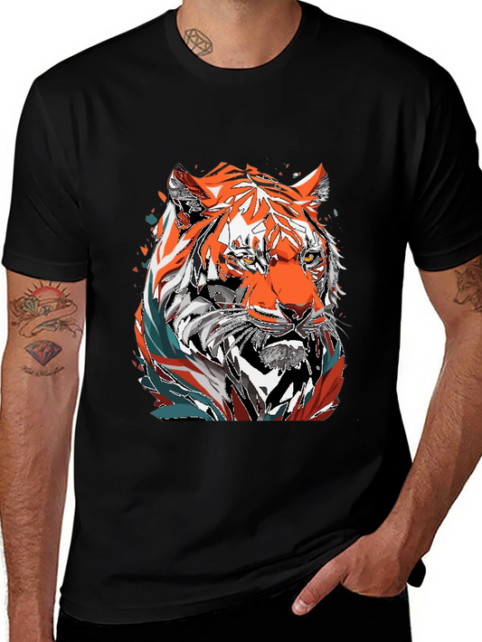 Tiger Graphic Tee - Mens Black T-Shirt