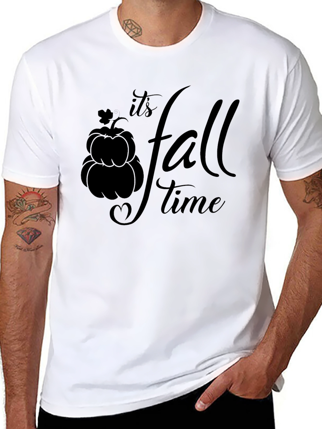Its Fall Time Graphic Tee - Autumn Shirt