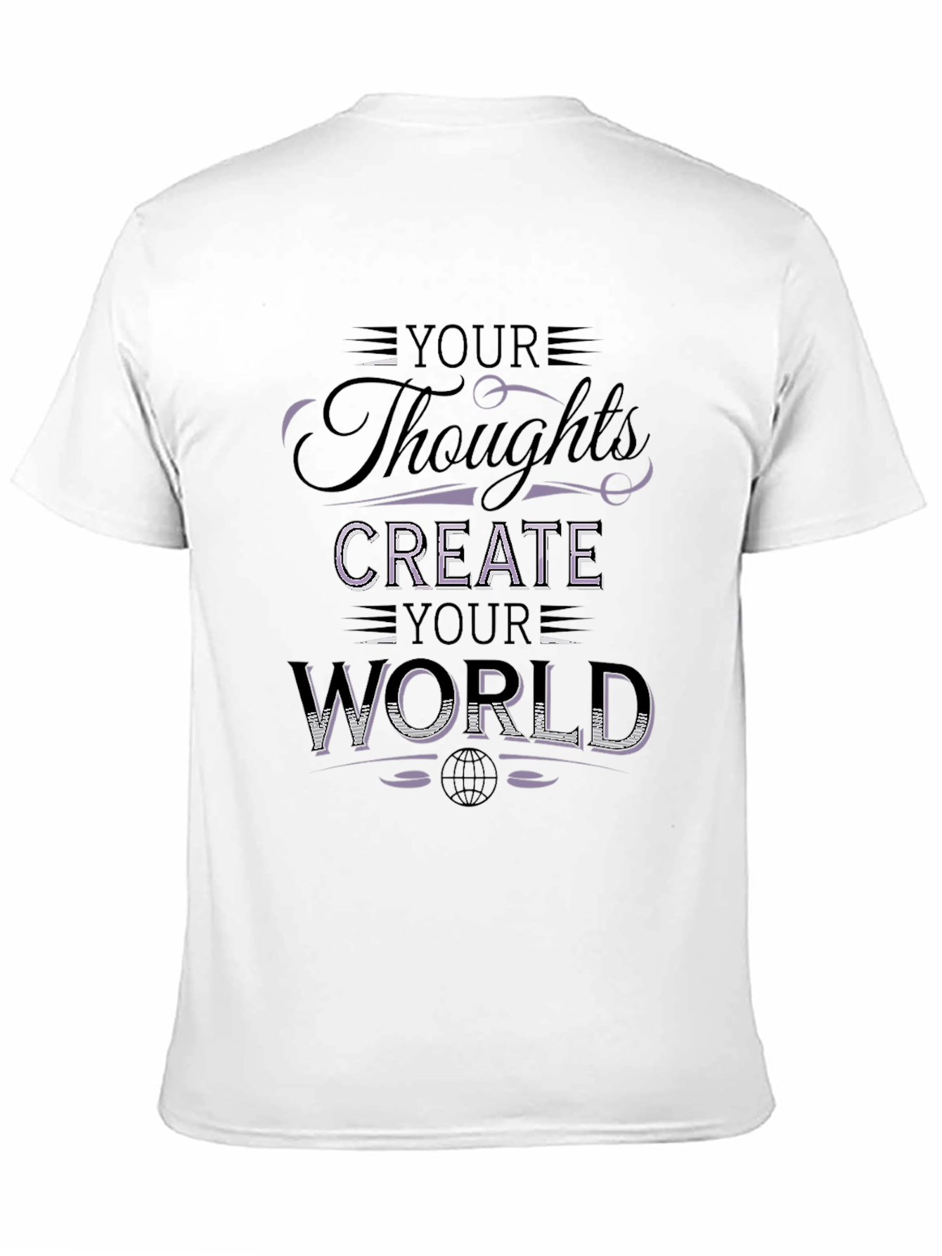 Your Thoughts Create Your World Black Graphic Tee